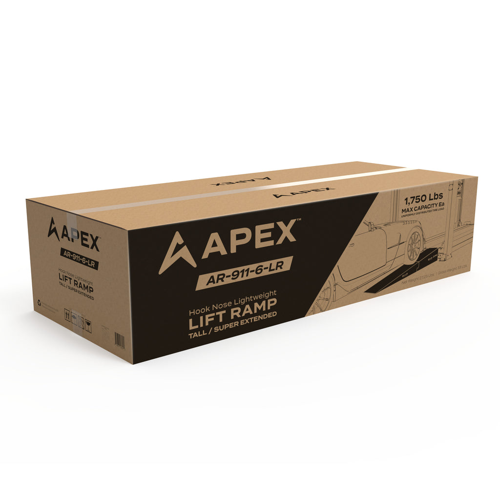 APEX 96-inch Lightweight Foam Four-Post Ramp Kit - Set of 2