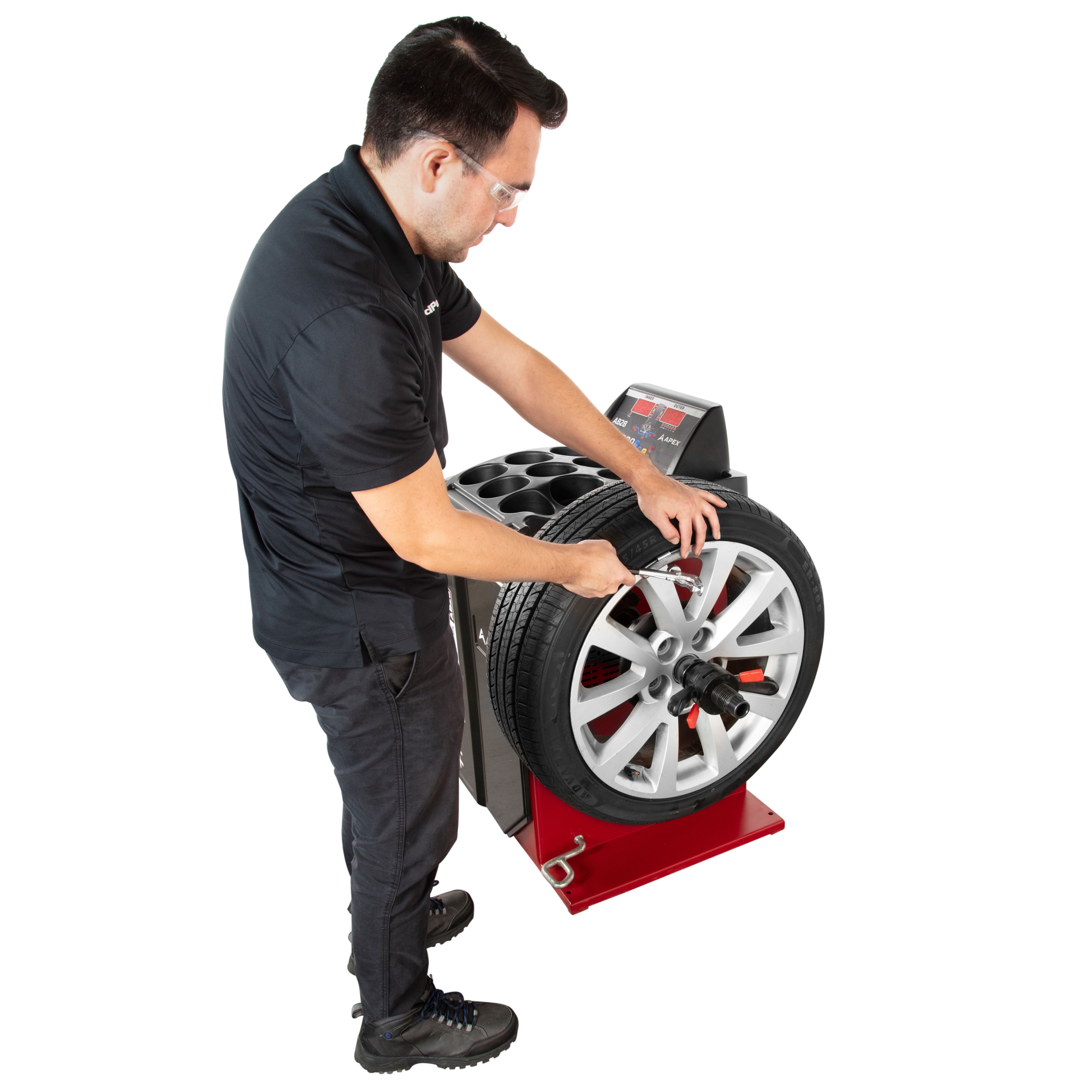 APEX AT26 and AB28 Tire Changer and Wheel Balancer Combo