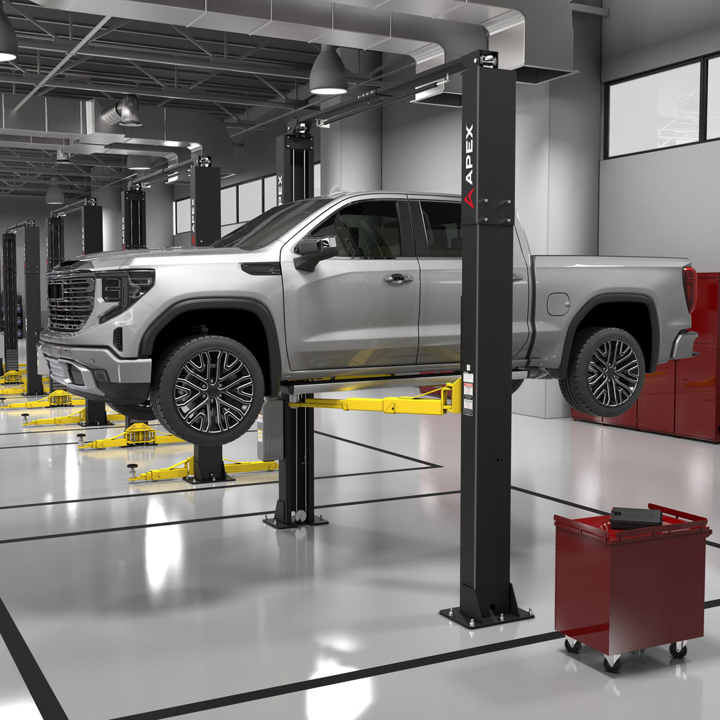 APEX AL10C Clearfloor Two-Post Lift - 10,000-lbs. Capacity
