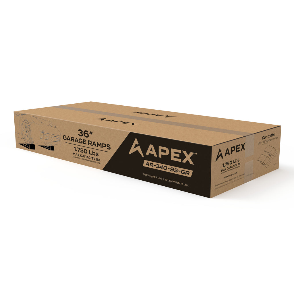APEX 36-inch Lightweight Foam Trailer Ramp Kit - Set of 2