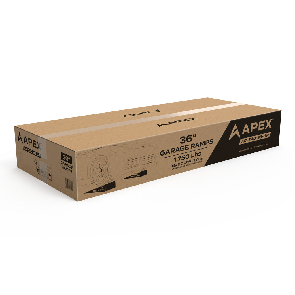 APEX 36-inch Lightweight Foam Trailer Ramp Kit - Set of 2