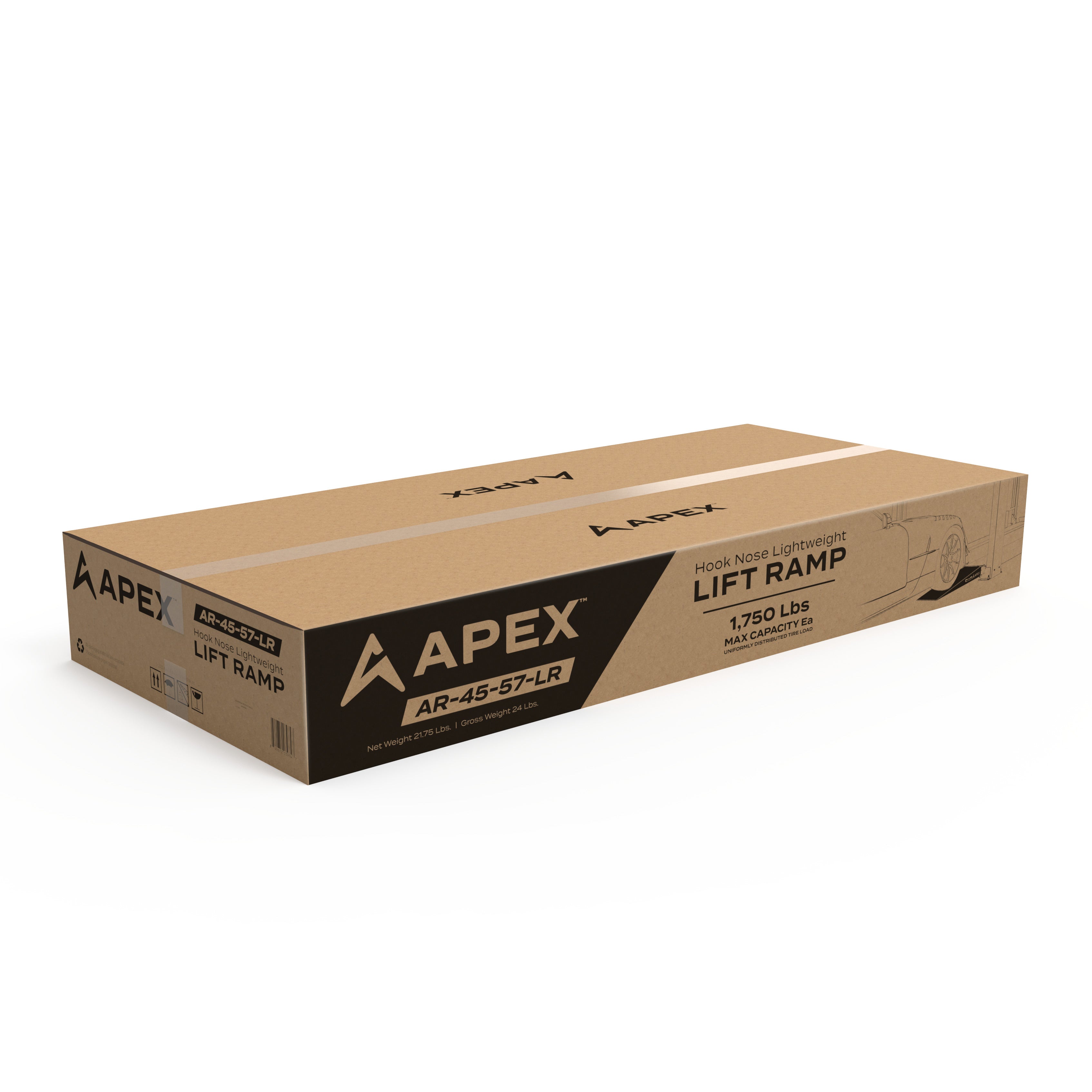 APEX 48-inch Lightweight Foam Four-Post Ramp Kit - Set of 2