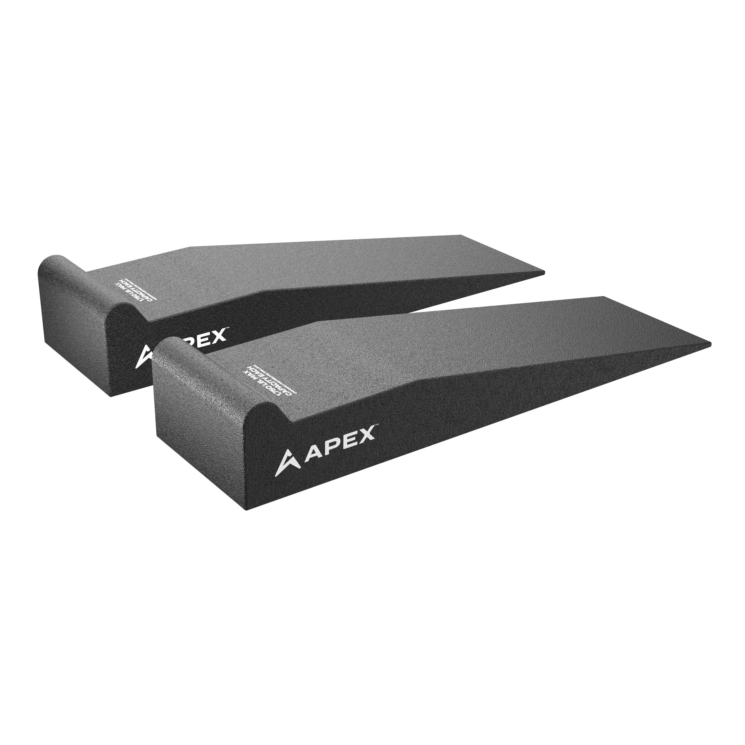 APEX AR-460-95-GR 48-in. lightweight garage ramps shown as a set of two.