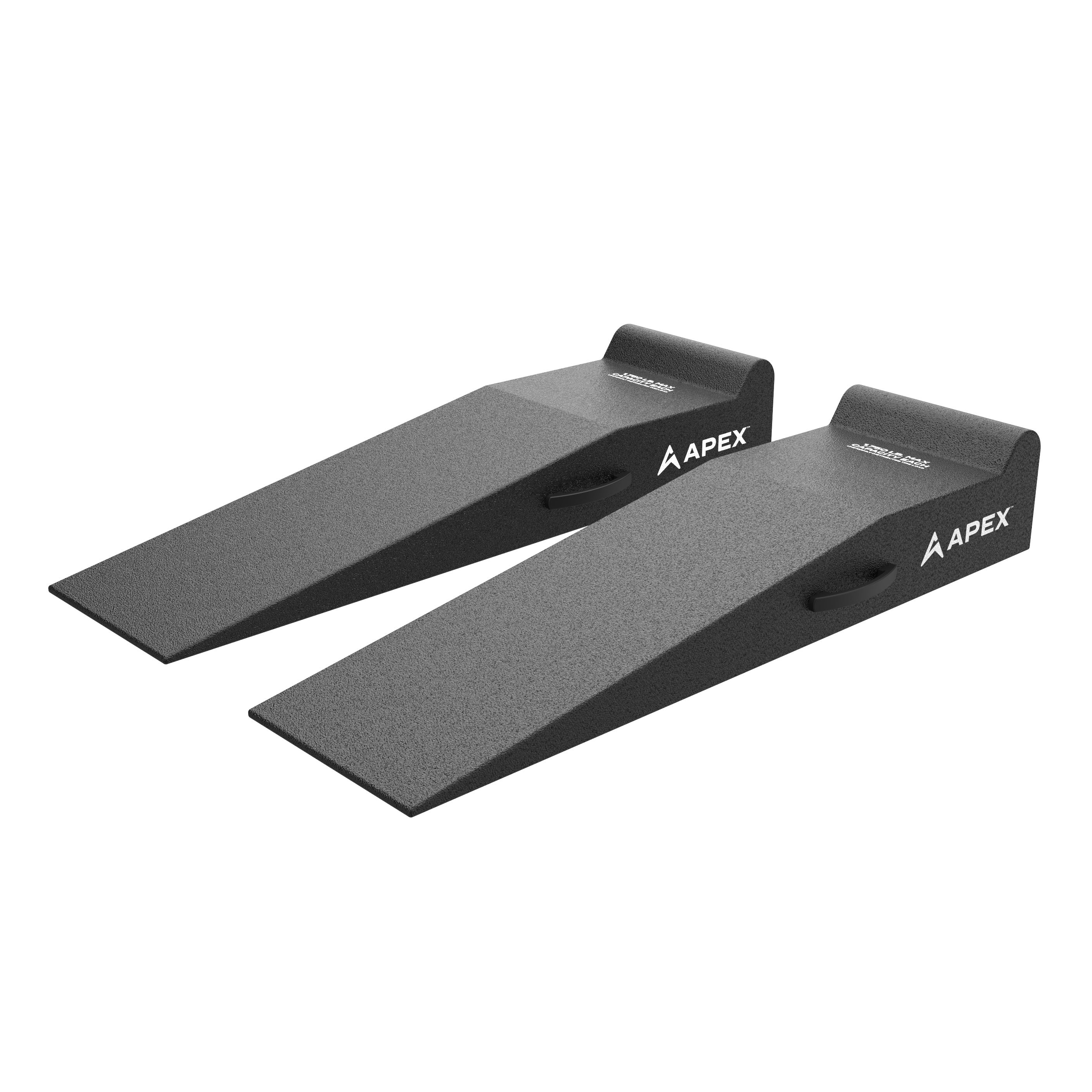 APEX AR-460-95-GR 48-in. portable lightweight garage ramps for quick service.