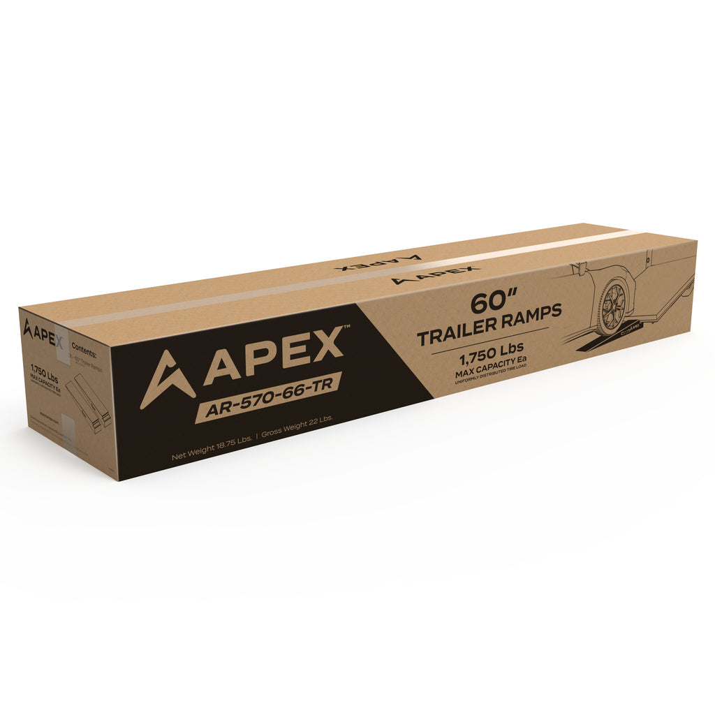APEX 60-inch Lightweight Foam Trailer Ramp Kit - Set of 2