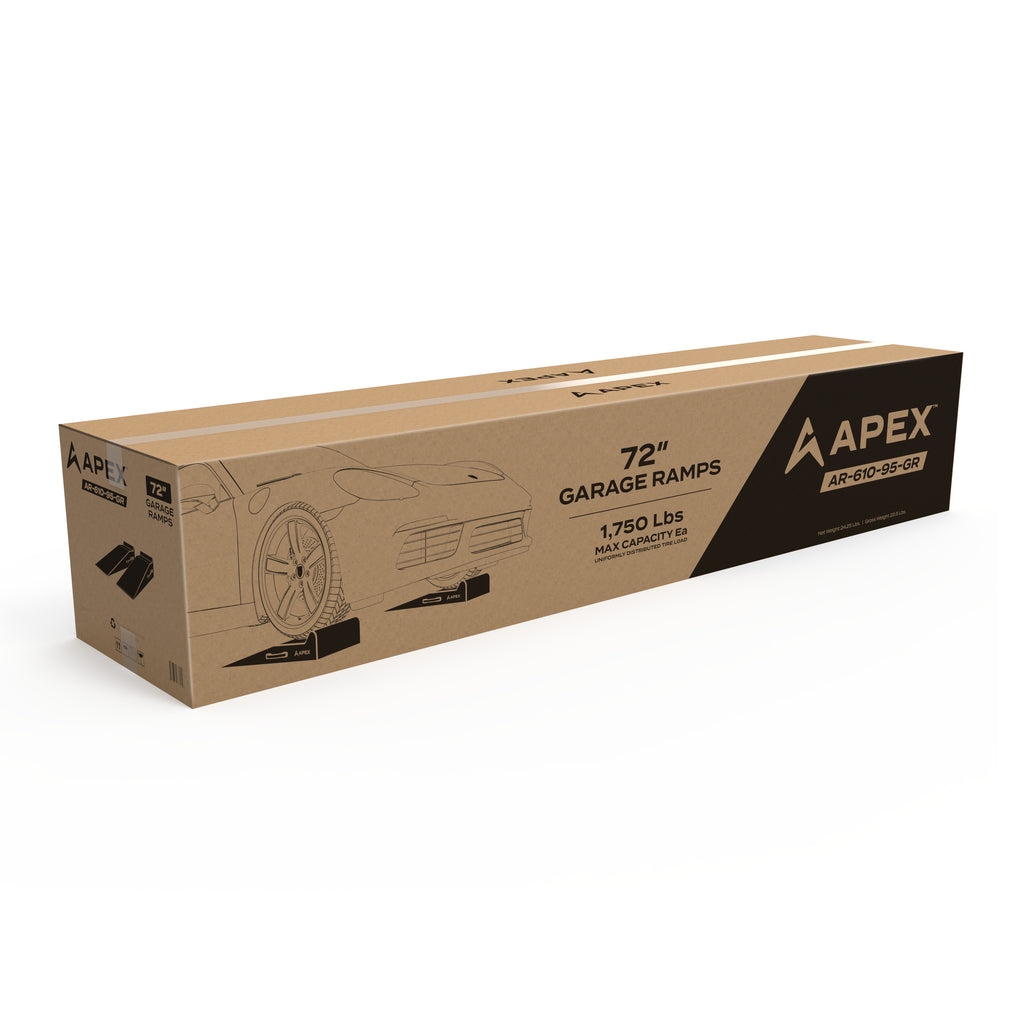 APEX 72-inch Lightweight Foam Garage Ramp Kit - Set of 2