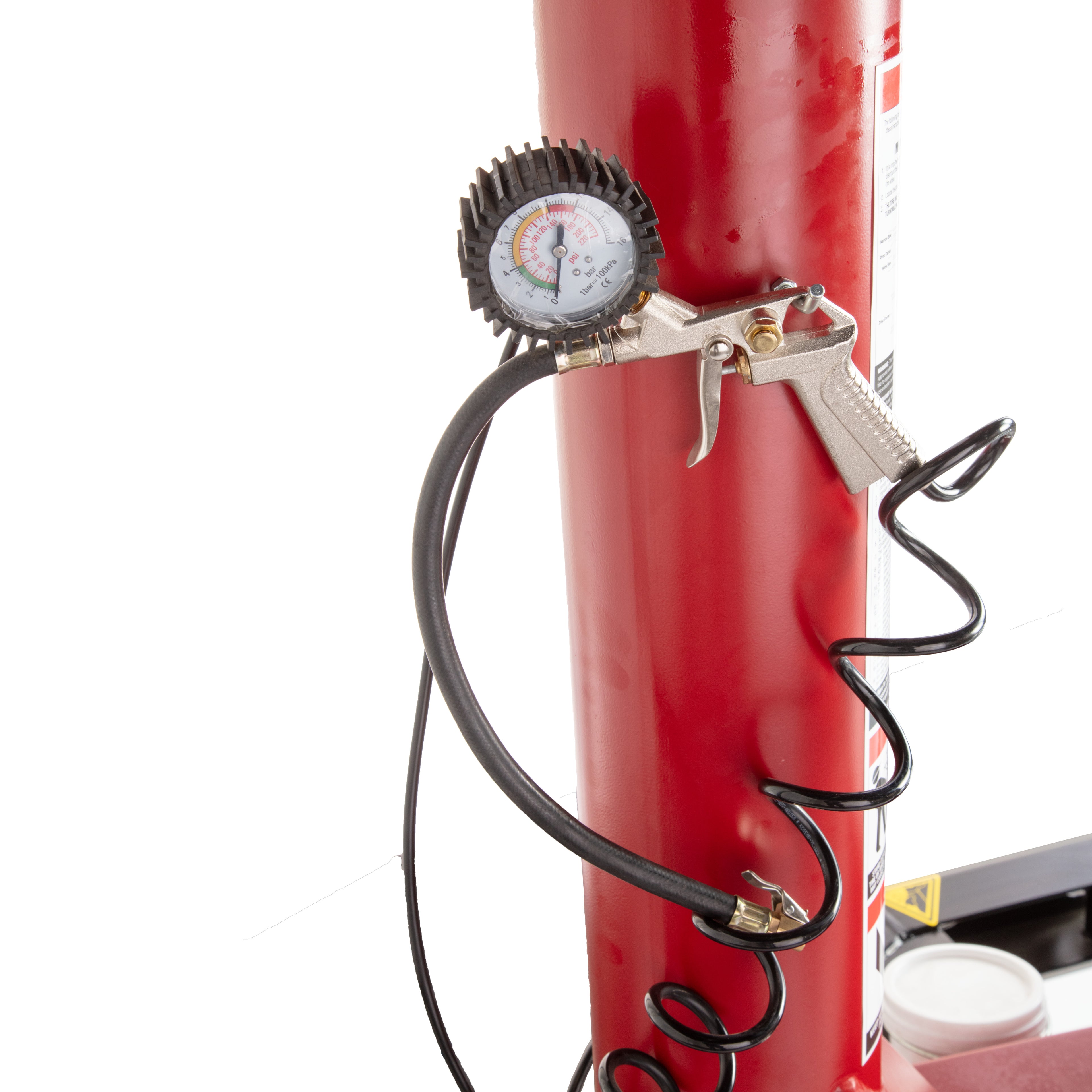APEX AT26 tire changer inflation gun with integrated gauge for wheel service