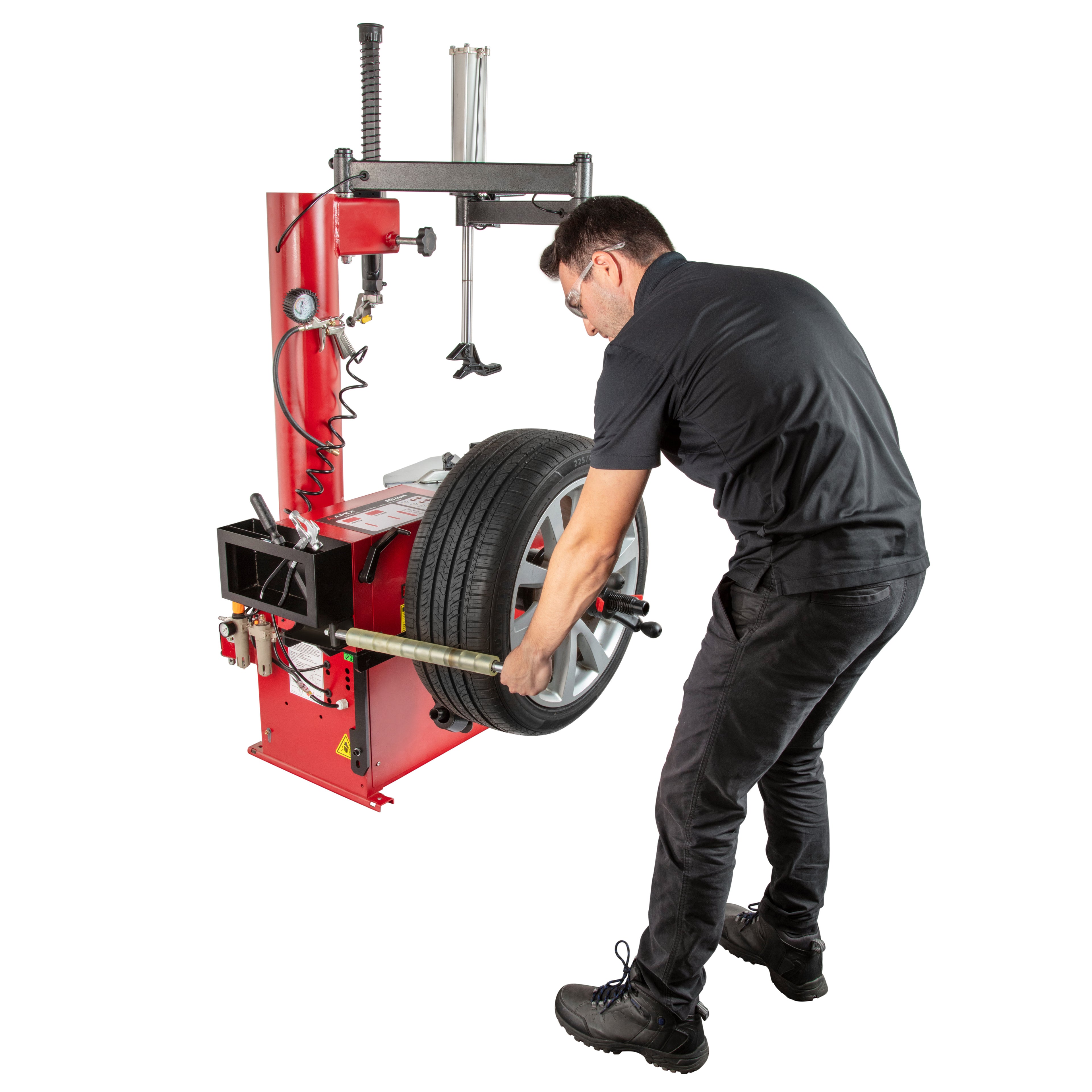 APEX AT26A and AB24M Tire Changer and Wheel Balancer Combo