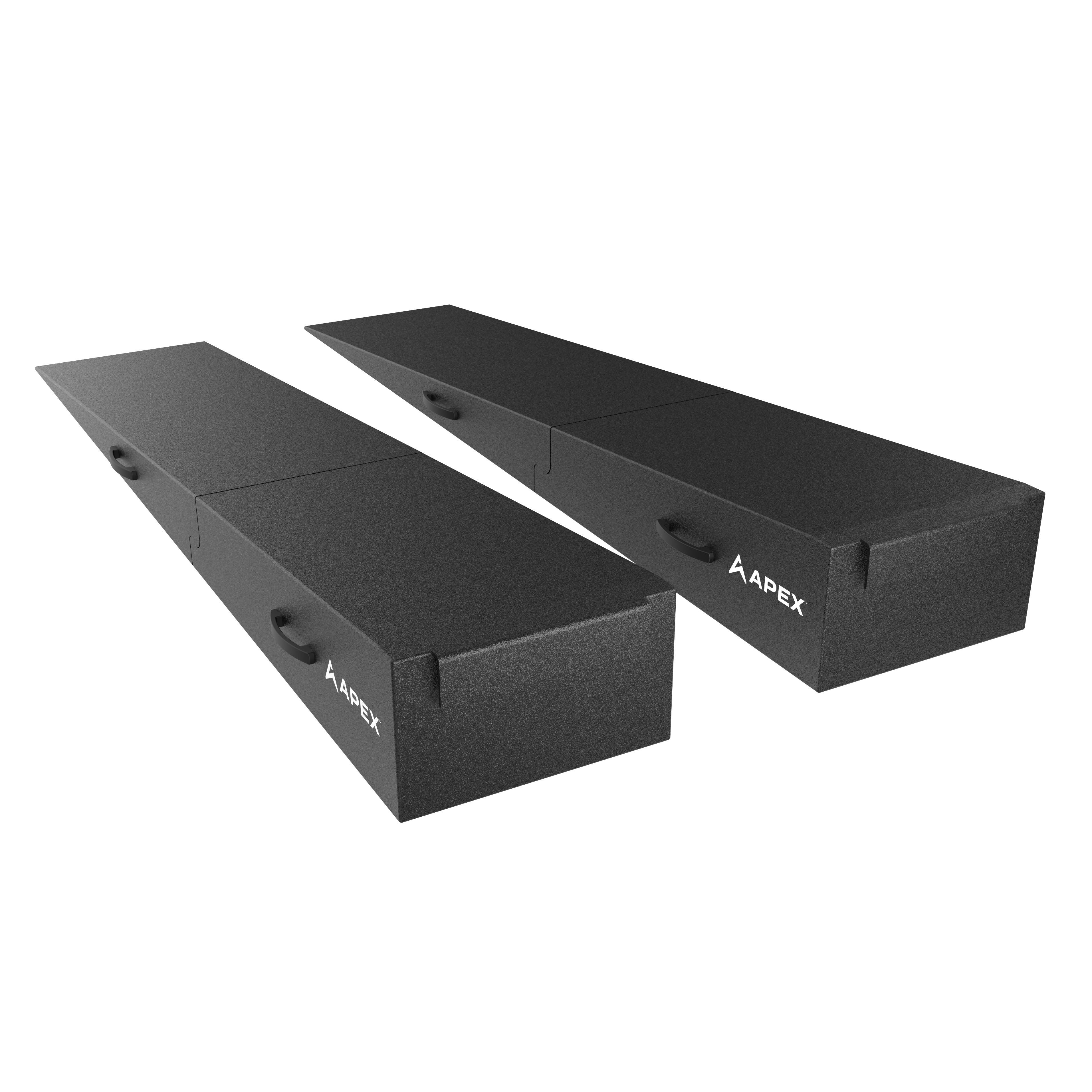 APEX 96-inch Lightweight Foam Four-Post Ramp Kit - Set of 2