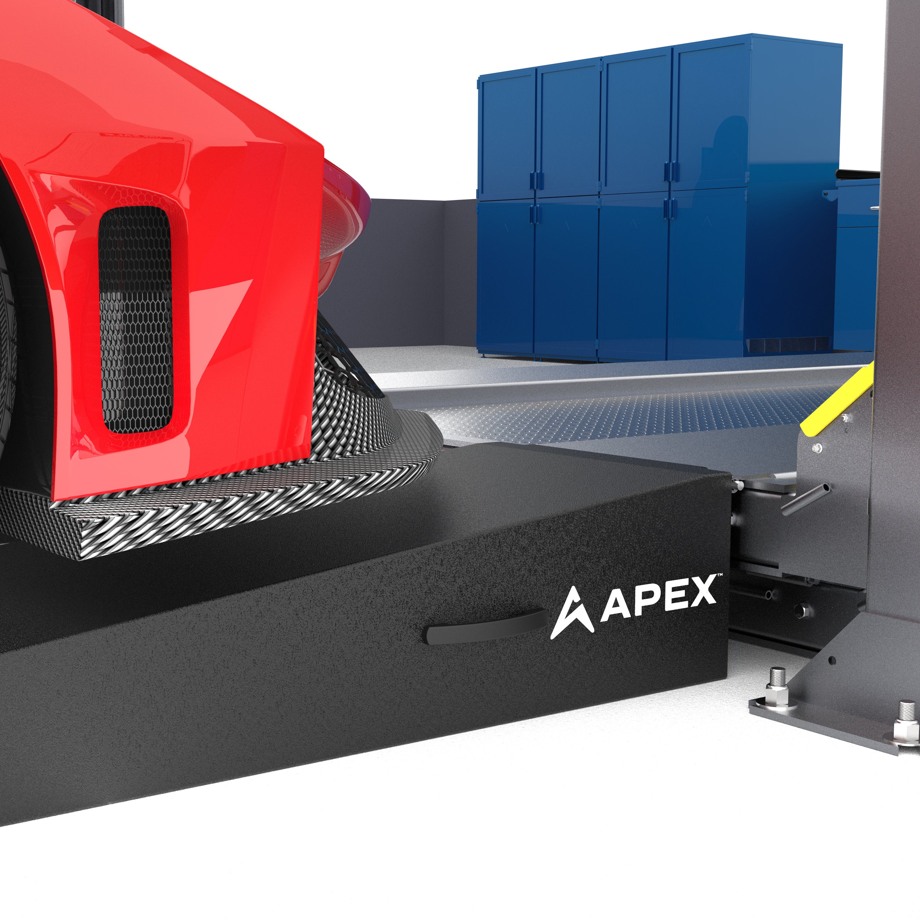 APEX 96-inch Lightweight Foam Four-Post Ramp Kit - Set of 2