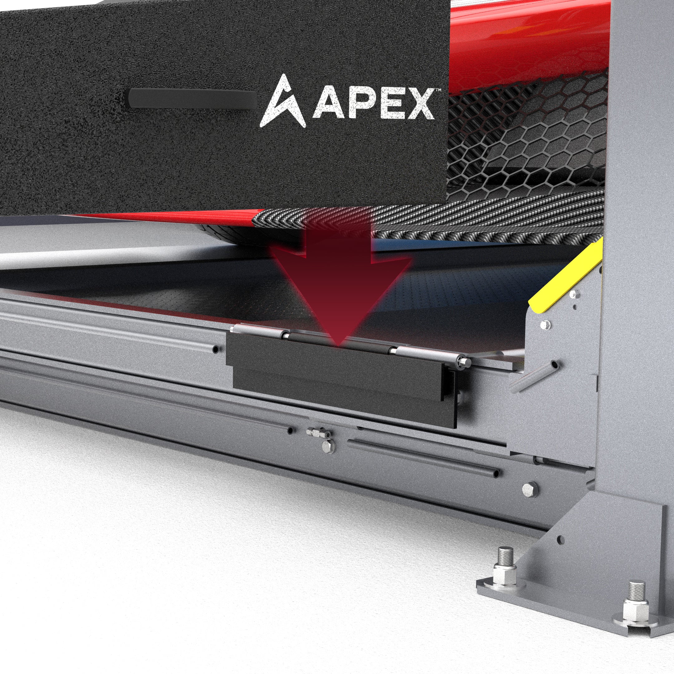 APEX Ramp Receiver Brackets for BendPak 7K to 9K Four-Post Lifts - Set of 2