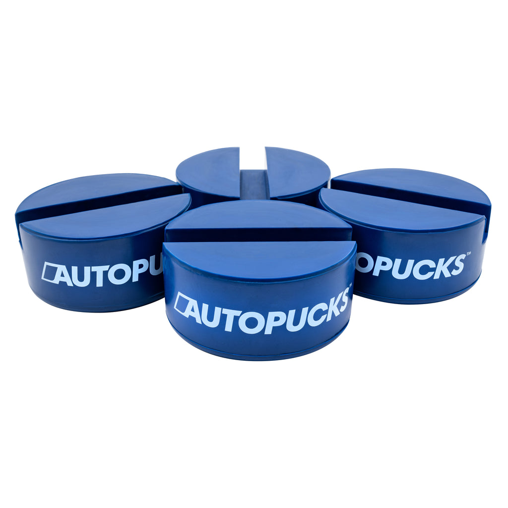 AutoPucks Universal Jack Pad Pucks - Slotted - Set of 4