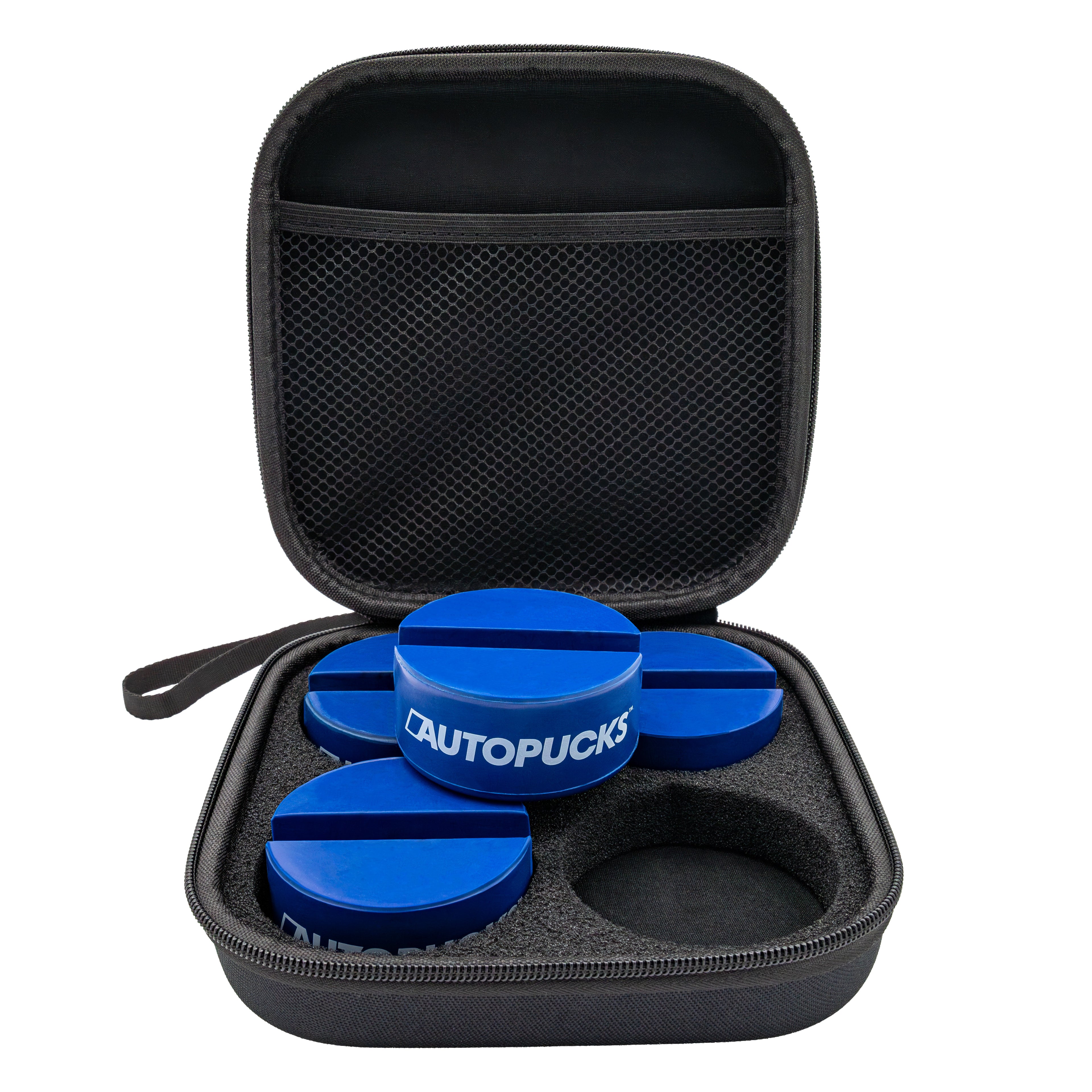AutoPucks Universal Jack Pad Pucks - Slotted - Set of 4