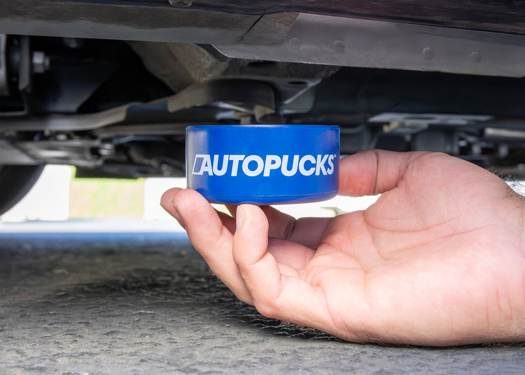 AutoPucks Universal Jack Pad Pucks - Slotted - Set of 4