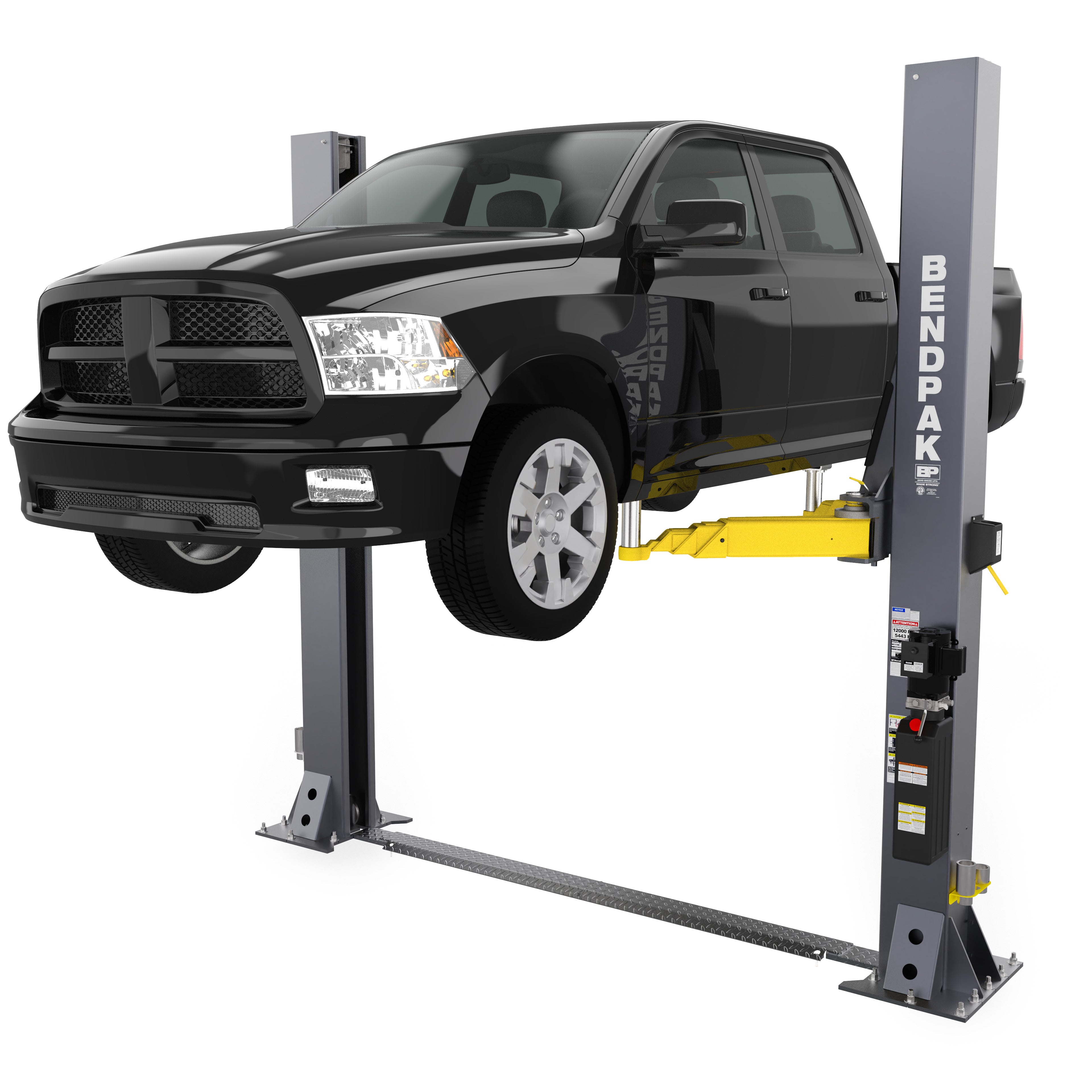 BendPak 12APF Open-Top Two-Post Car Lift - 12,000-lbs. Capacity - Low-Ceiling