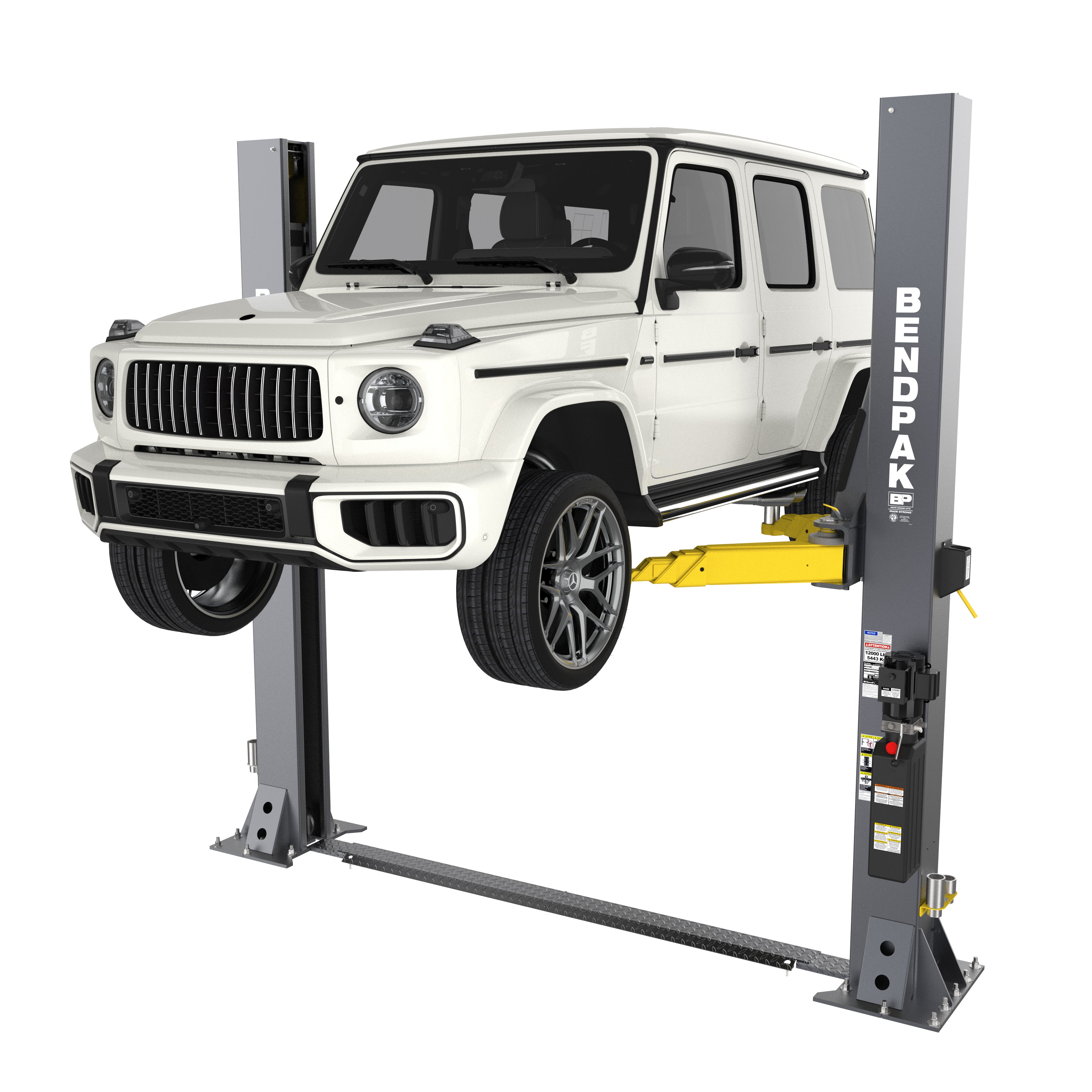 BendPak 12APF Open-Top Two-Post Car Lift - 12,000-lbs. Capacity - Low-Ceiling