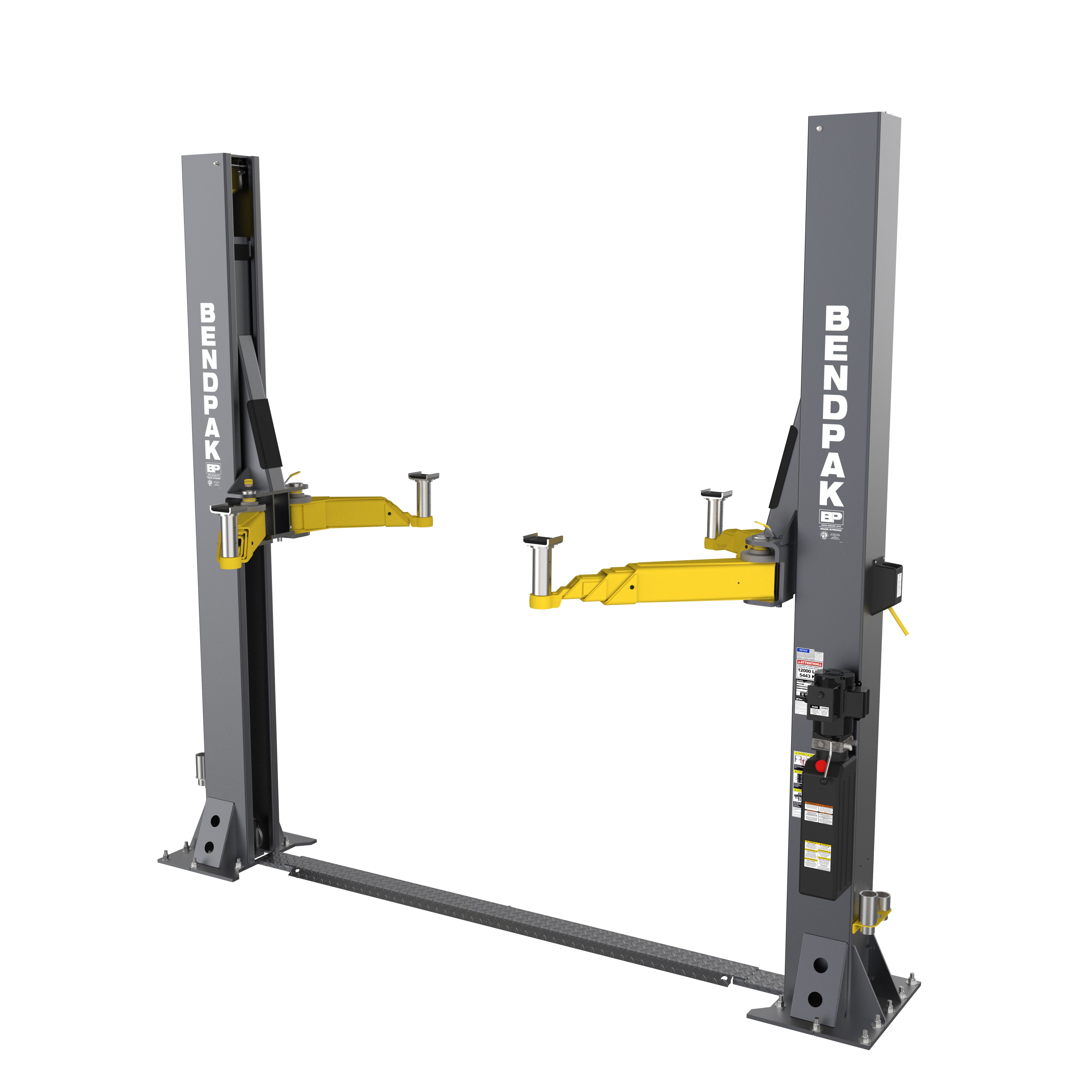 BendPak 12APF Open-Top Two-Post Car Lift - 12,000-lbs. Capacity - Low-Ceiling