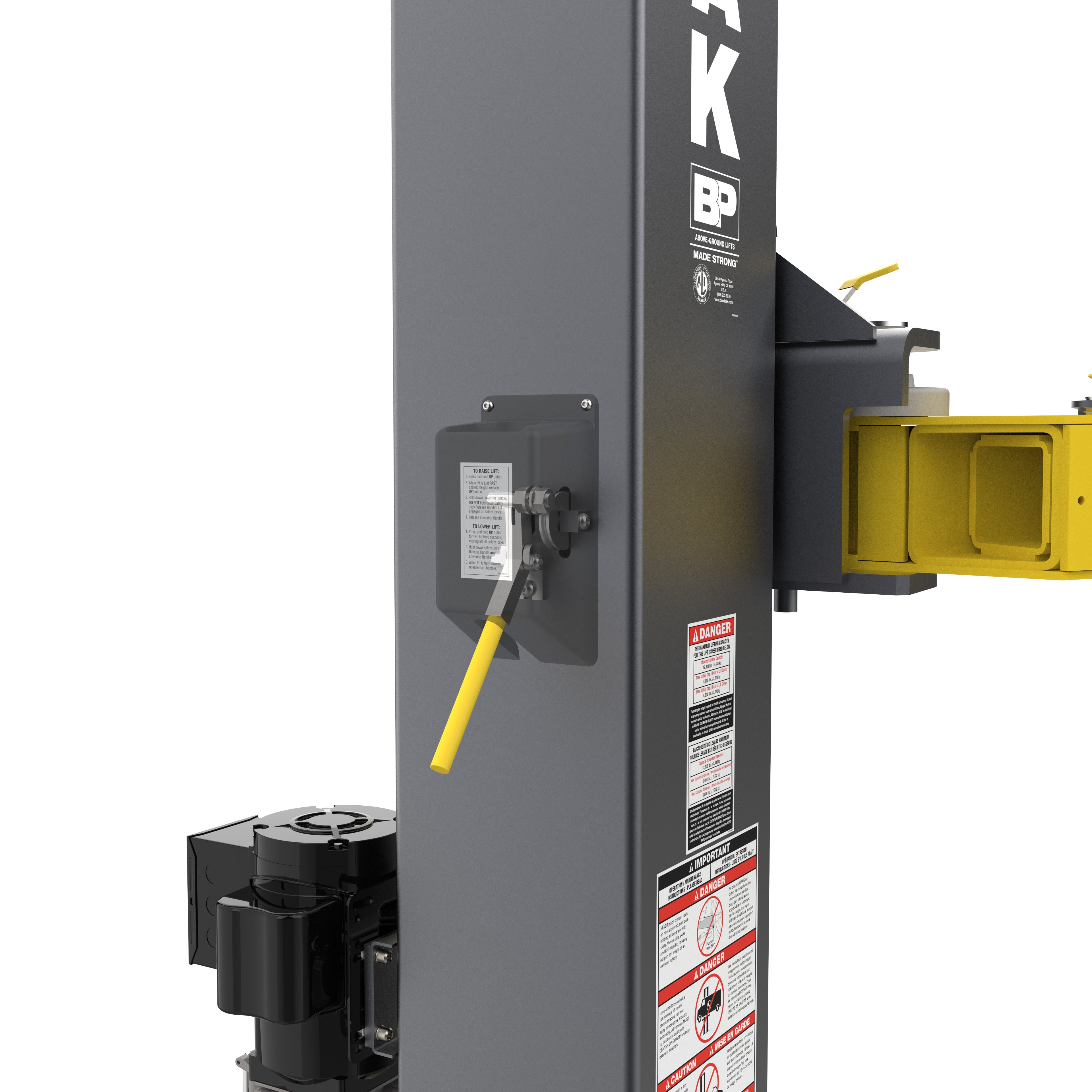 BendPak 12APF Open-Top Two-Post Car Lift - 12,000-lbs. Capacity - Low-Ceiling