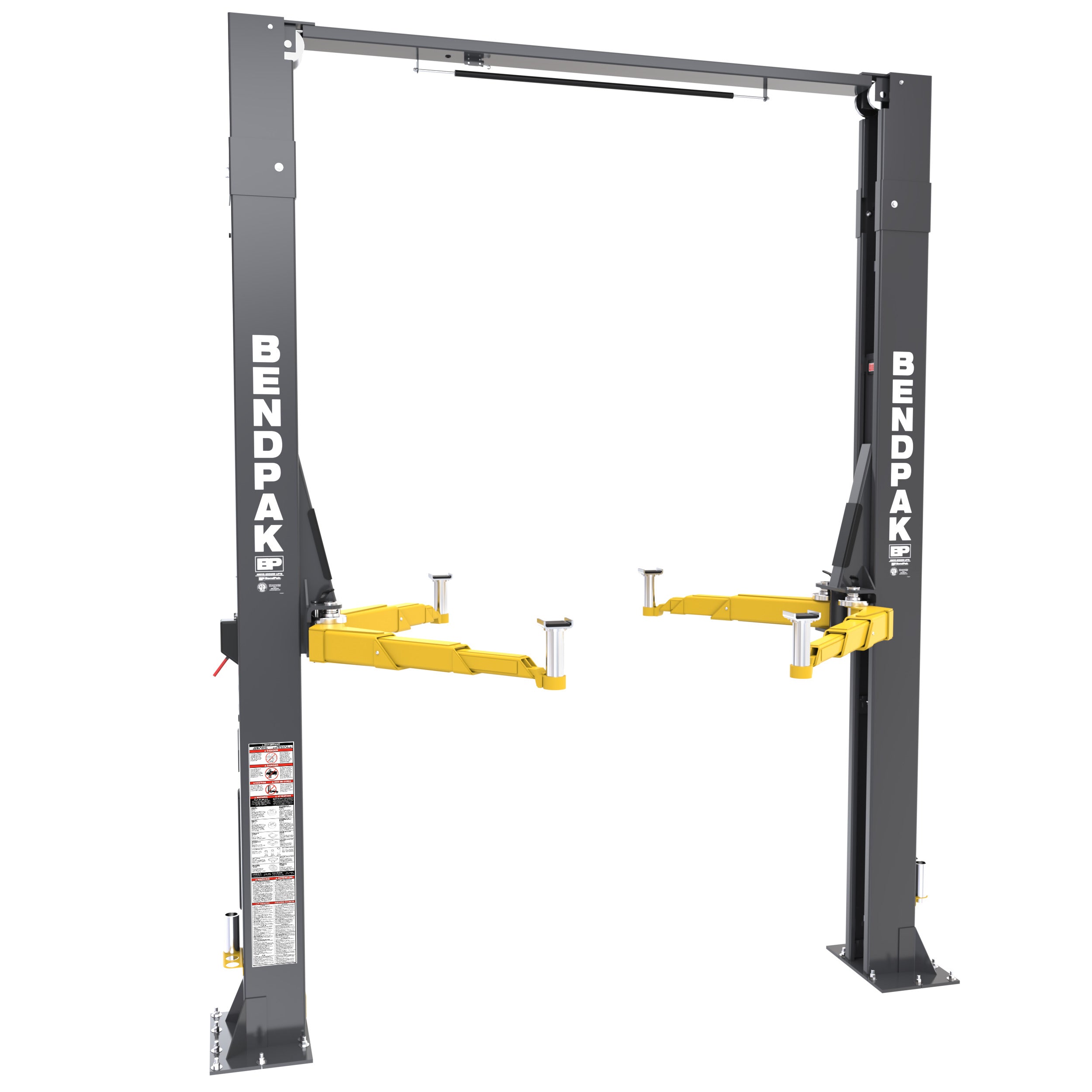 BendPak 12APX-192 Two-Post Car Lift - 12,000-lbs. Capacity - High-Rise - 192-in. Extended Height