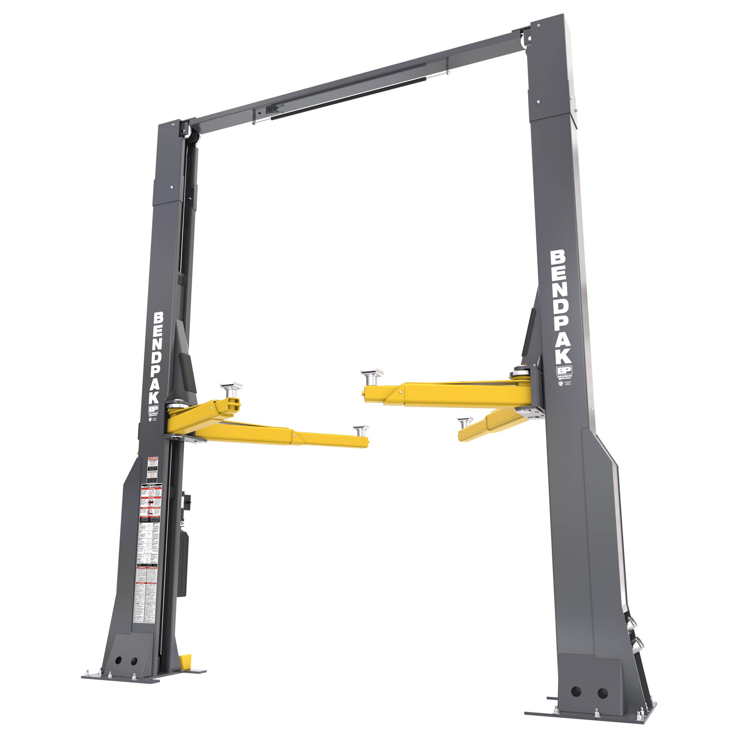 BendPak 16AP-192 clearfloor two-post lift designed for high-clearance vehicle maintenance