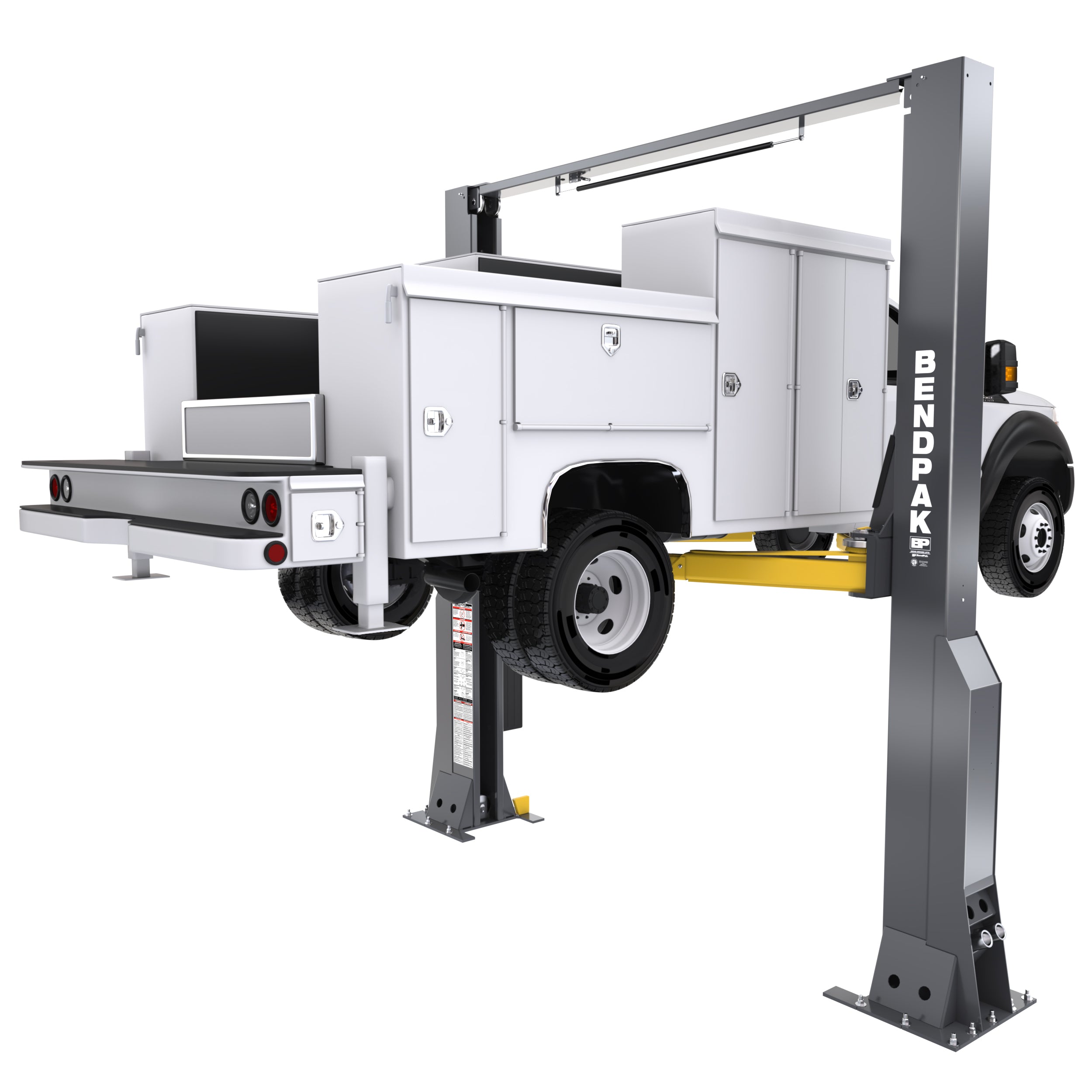 BendPak 16AP two-post lift built for trucks, commercial vehicles, and professional shops.