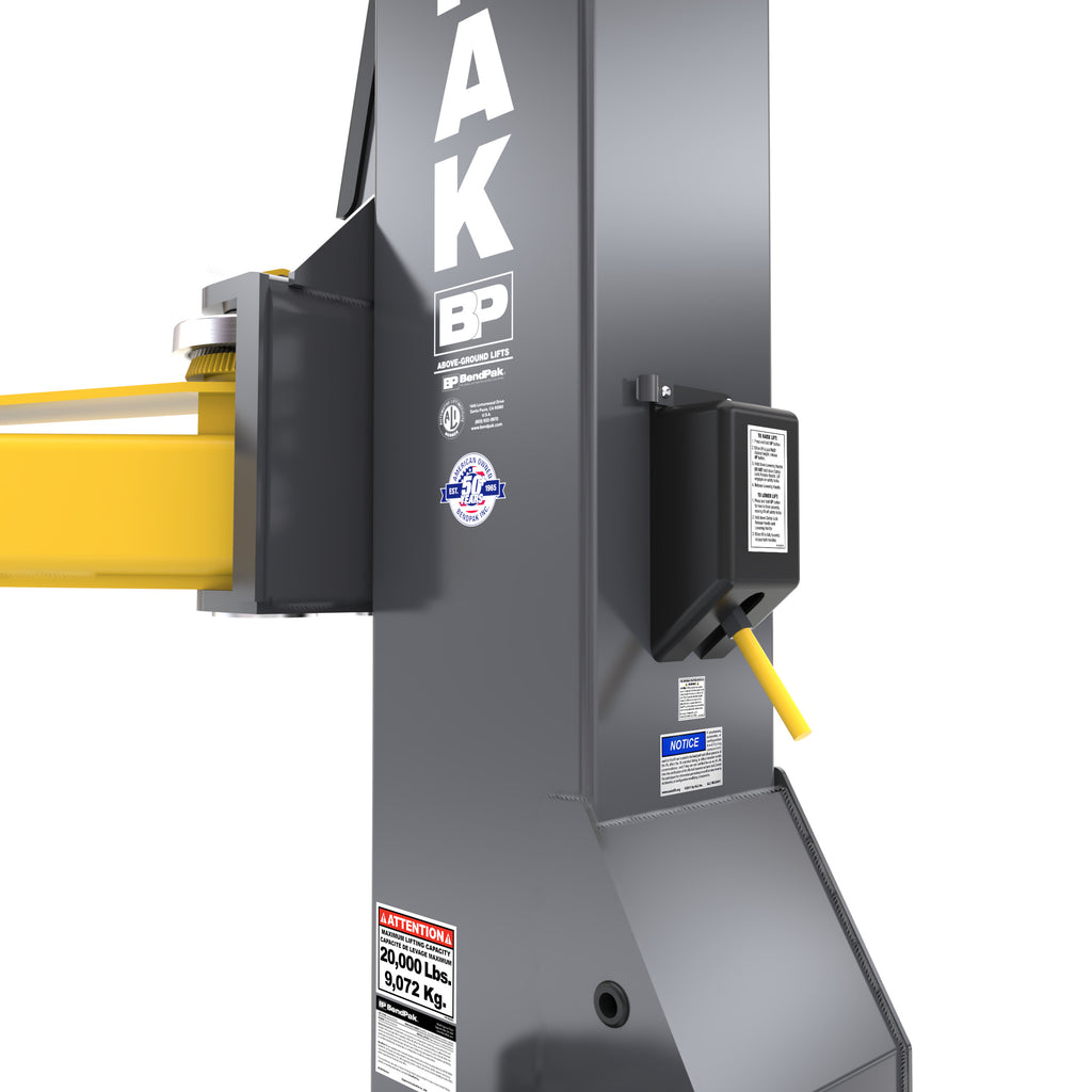 BendPak 16AP-192 Super-Duty Two-Post Car Lift - 16,000-lbs. Capacity - 192-in. Extended Height