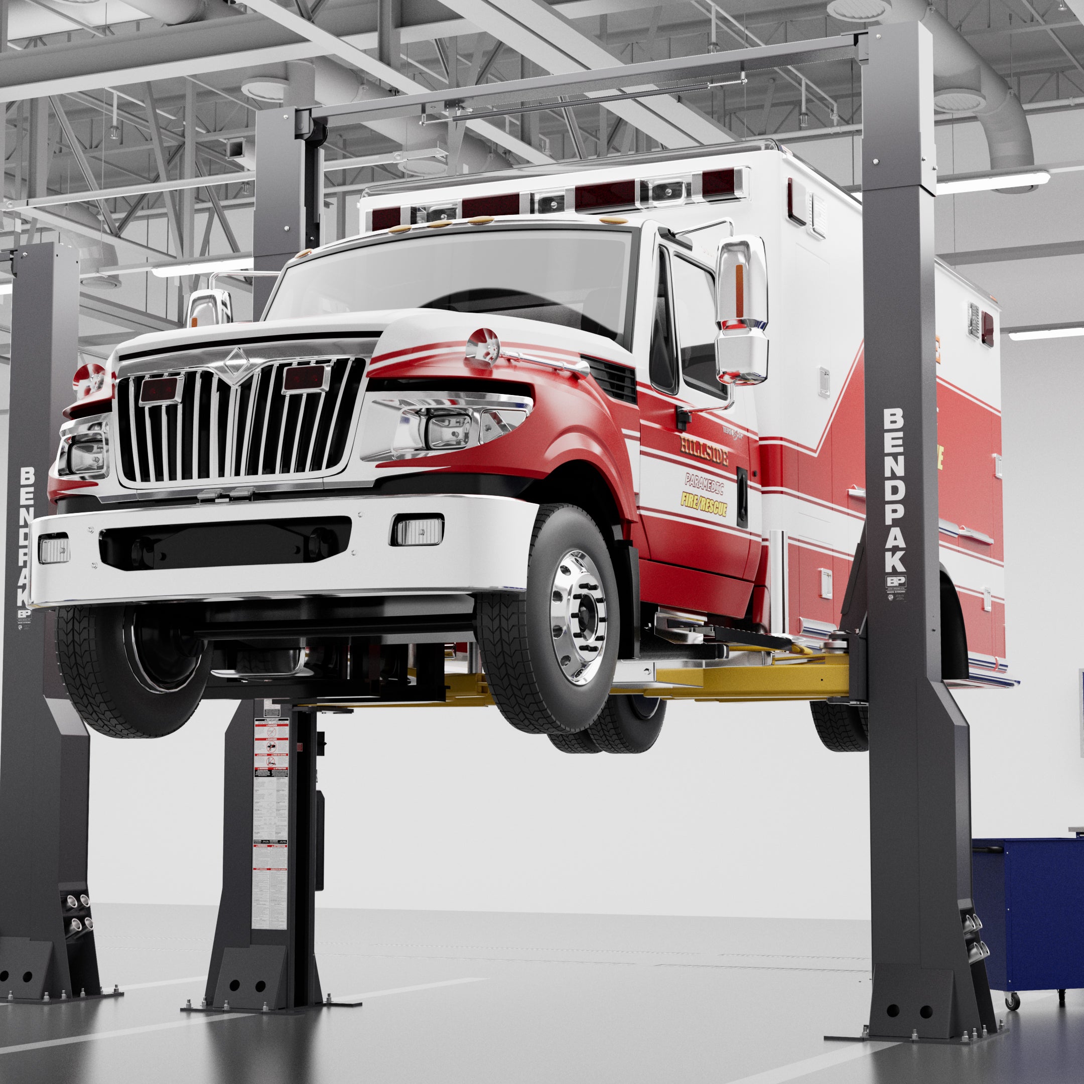 BendPak 20AP-192 Super-Duty Two-Post Car Lift - 20,000-lbs. Capacity - 192-in. Extended Height