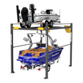 BendPak HD-7500PBX boat storage lift built for 7,500-lb. four-post vehicle support.