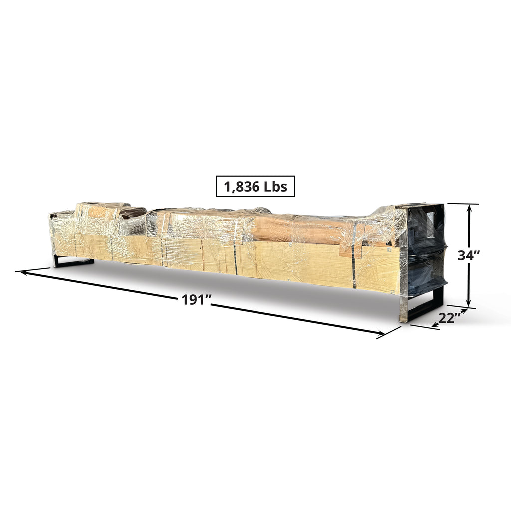 BendPak HD-9XW packaging dimensions and shipping weight reference for online retail.
