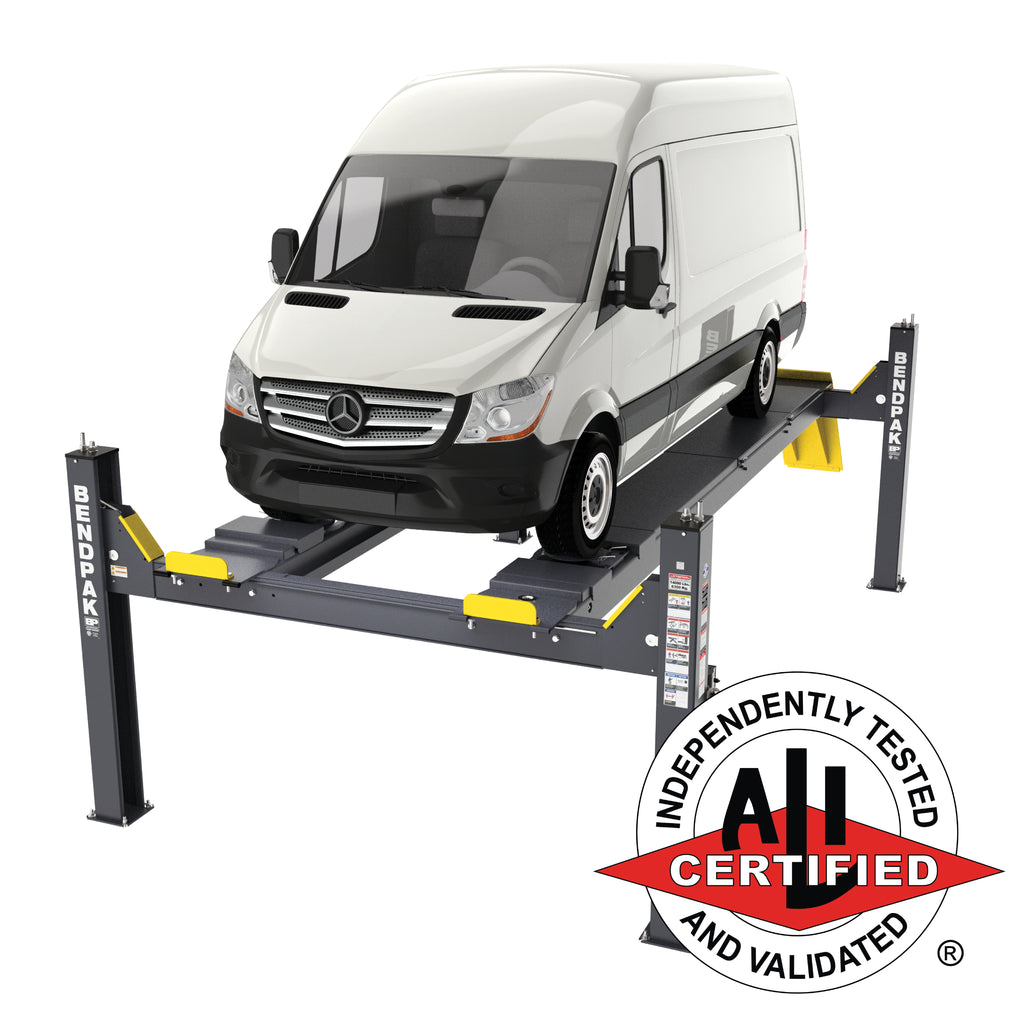 BendPak HDS-18EA ALI Certified alignment lift with 18,000-lb. capacity.