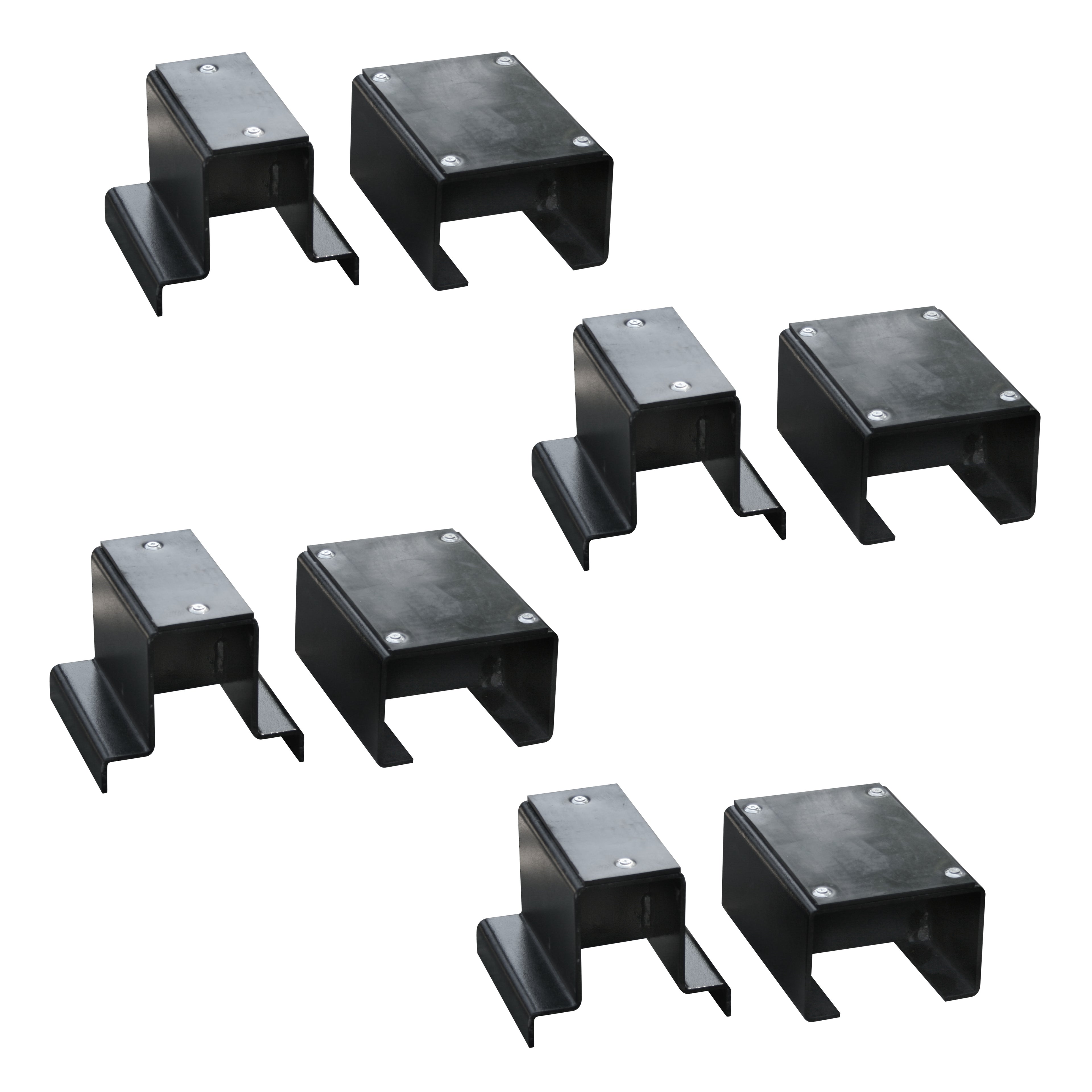 BendPak LR-10000 eight-piece adapter set for low-rise frame-engaging lift support.