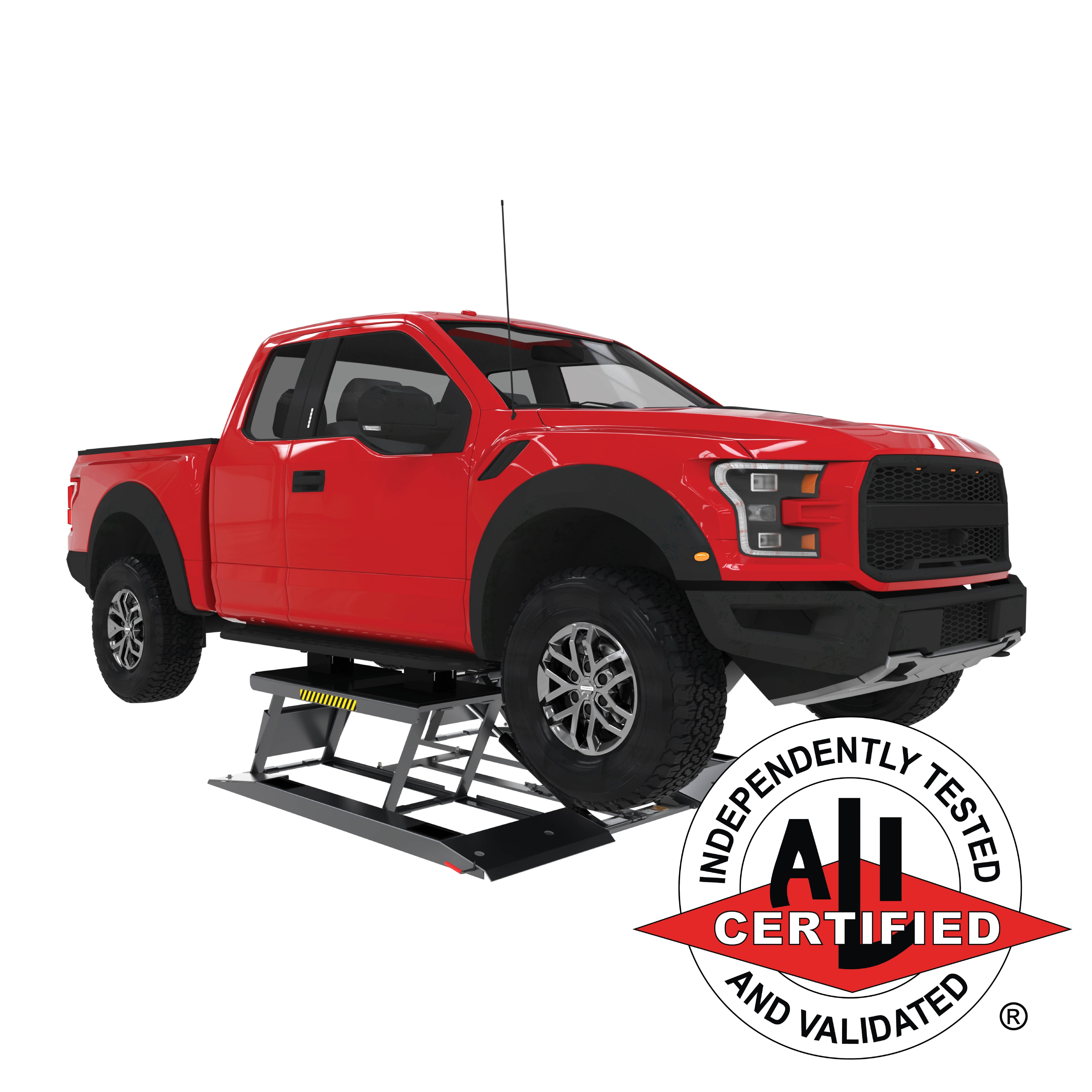 BendPak LR-10000 ALI Certified low-rise frame-engaging lift with 10,000-lb. capacity.