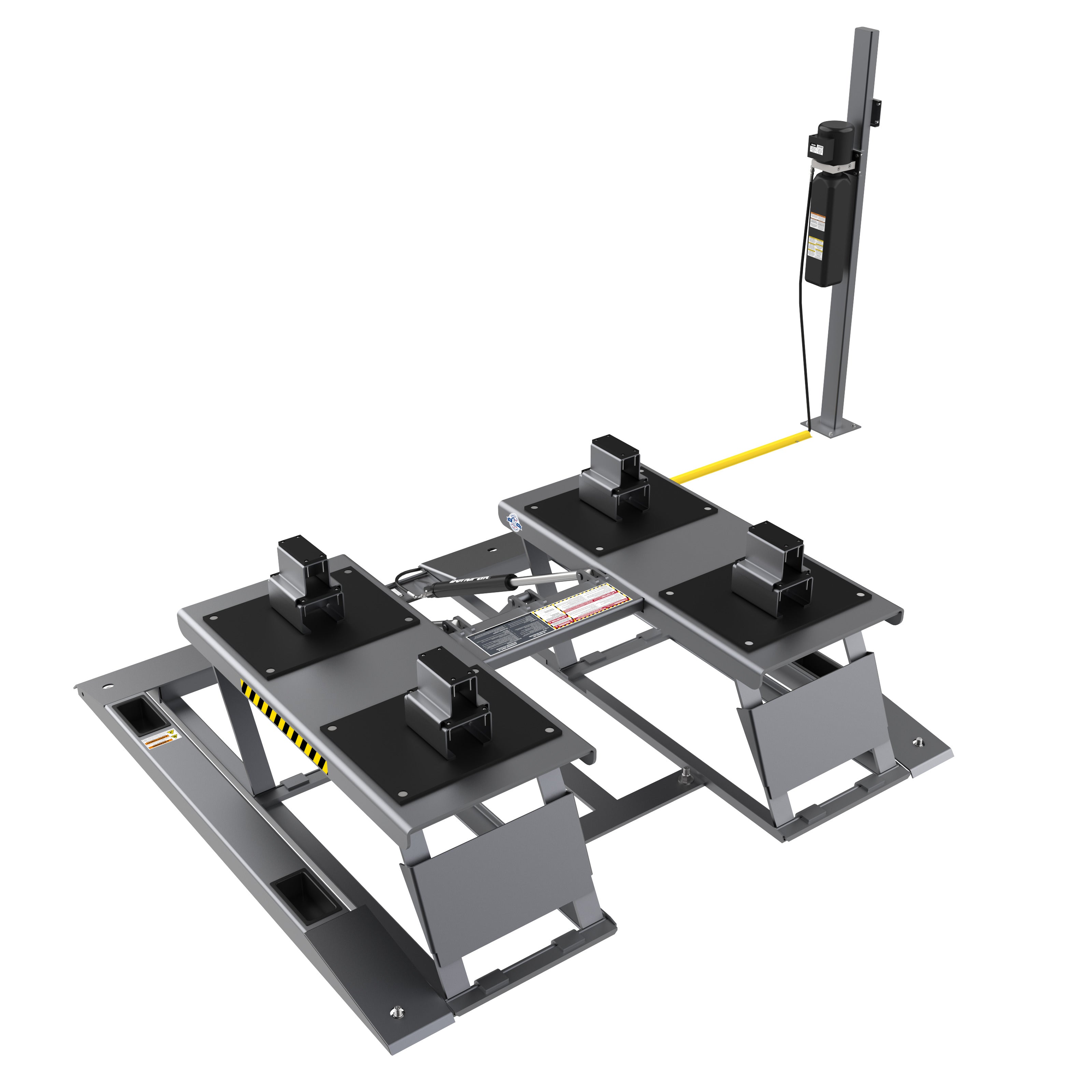 BendPak LR-10000 platform rubber pads and eight-piece adapter set for vehicle lifting points.