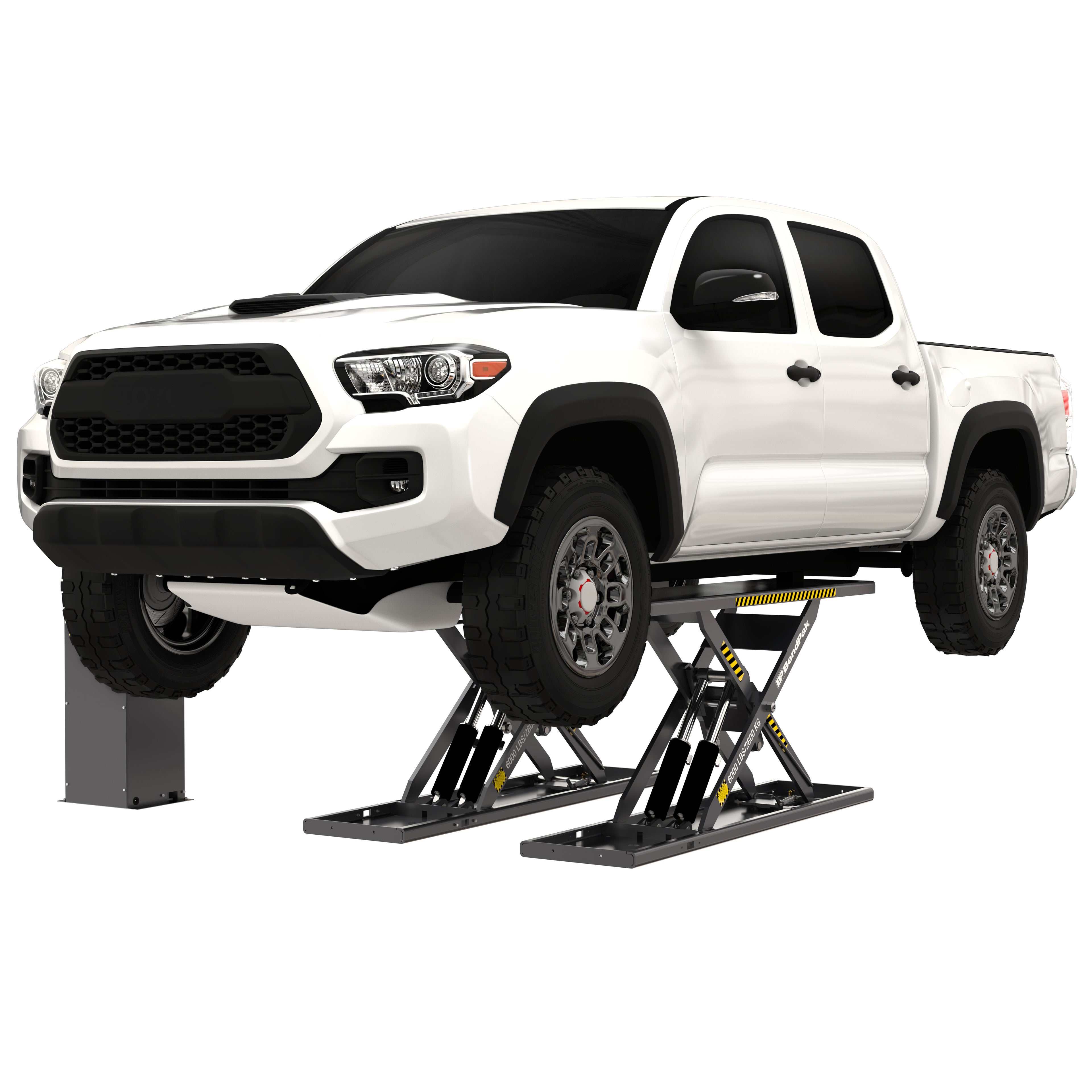 BendPak MDS-6EXF Extended Flush-Mount Open-Center Mid-Rise Scissor Lift - 6,000-lbs. Capacity