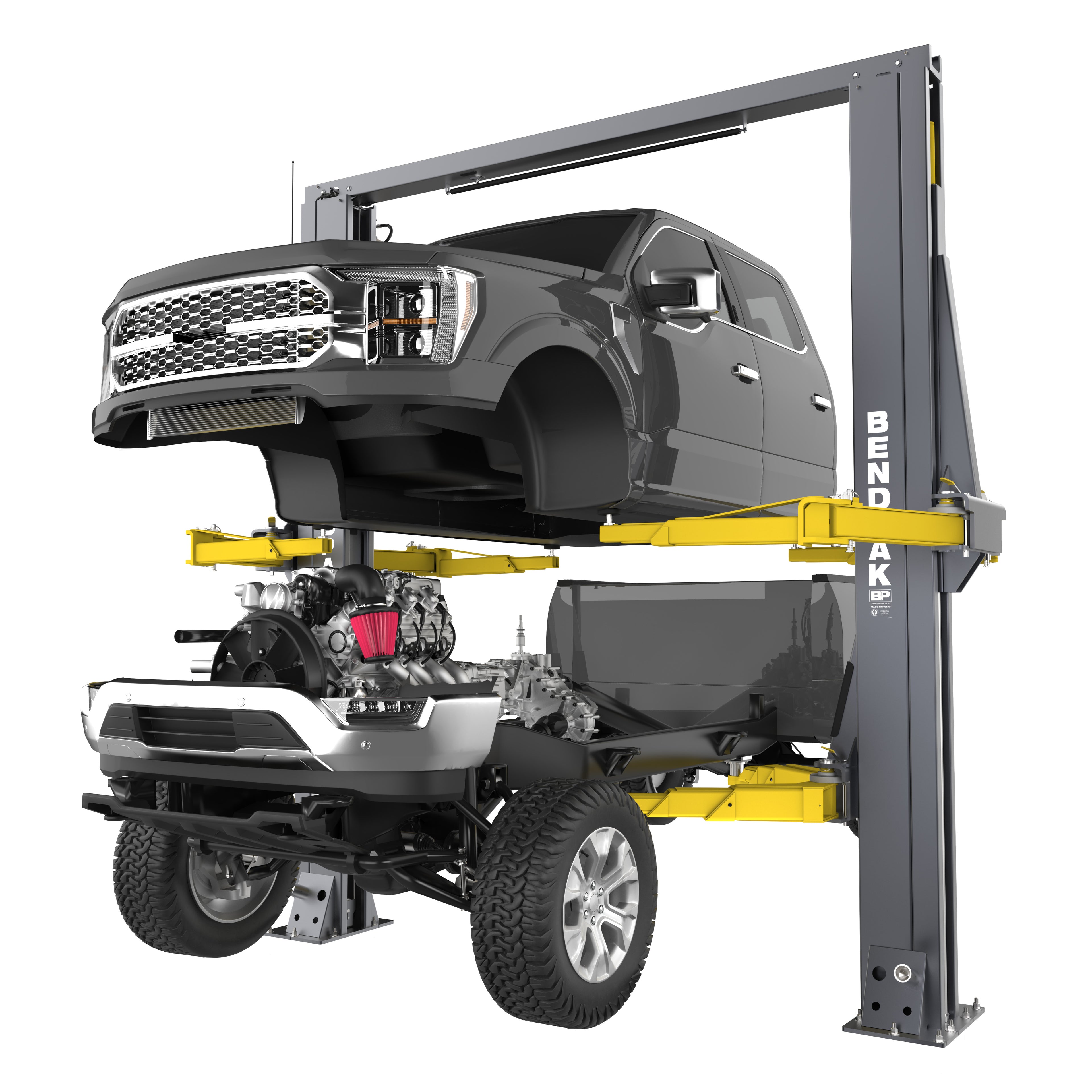BendPak OctaFlex 12DPS Two-Post Car Lift - Auxiliary Lift-Assist Arms