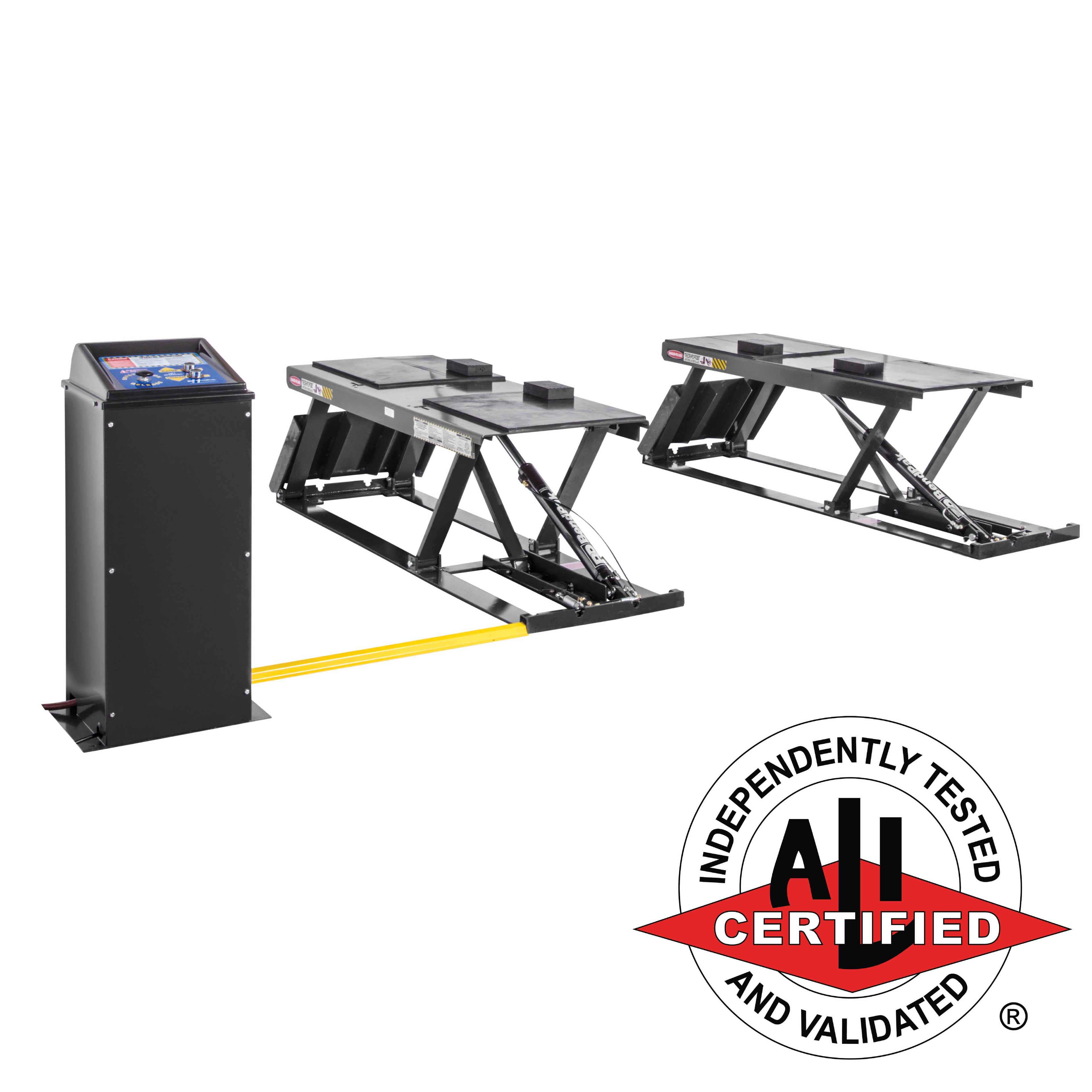BendPak P9000LTF Flush-Mount Open-Center Pit-Style Low-Rise Lift - 9,000-lbs. Capacity
