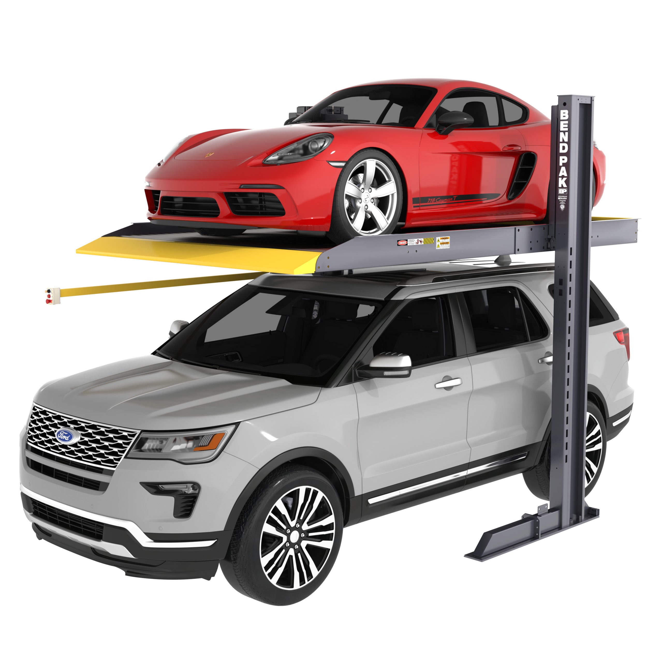 BendPak PL-6000DCX 6,000-lb. two-post wide parking lift for vehicle storage