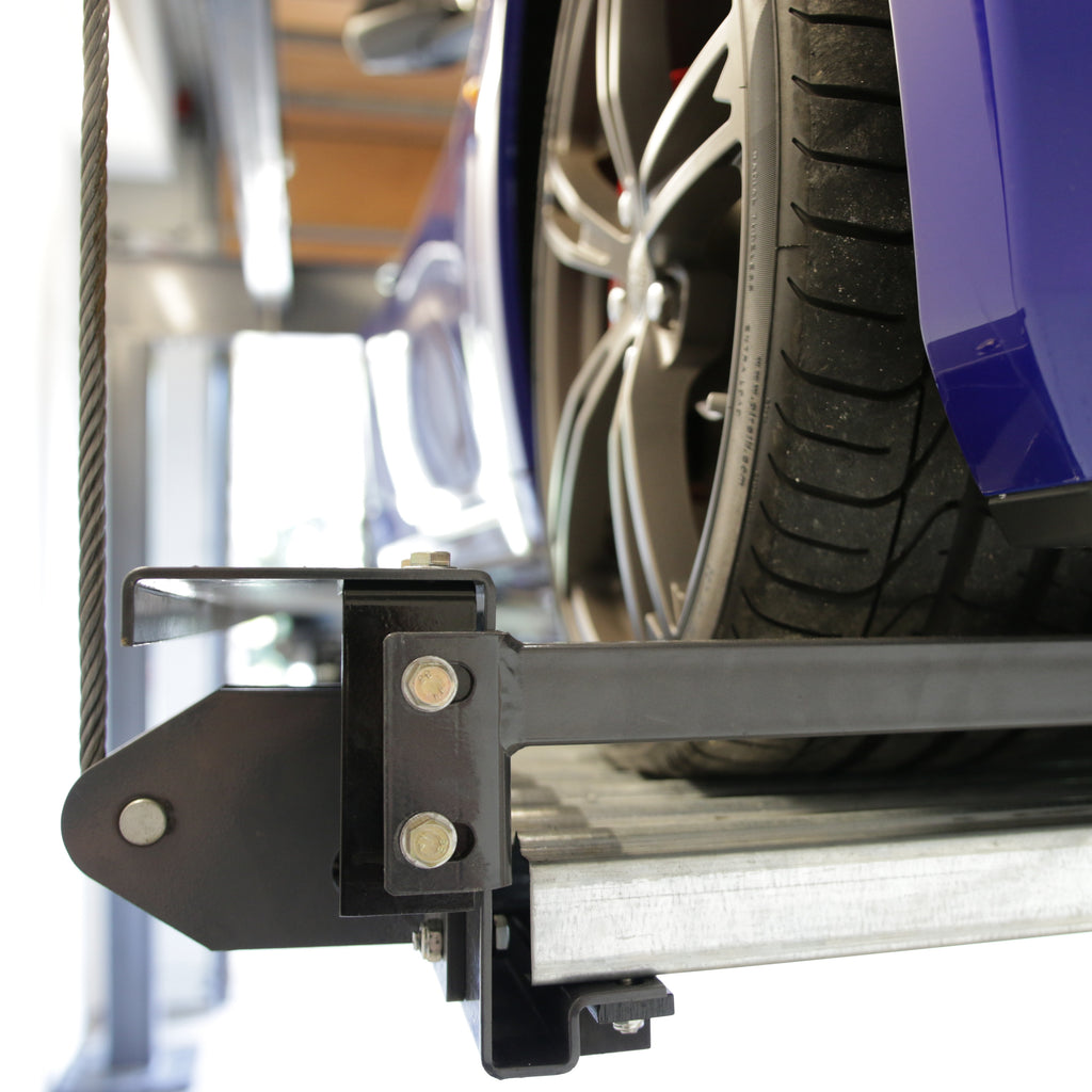 BendPak PL-6KT parking lift with aircraft-grade steel cables and low-profile platforms.