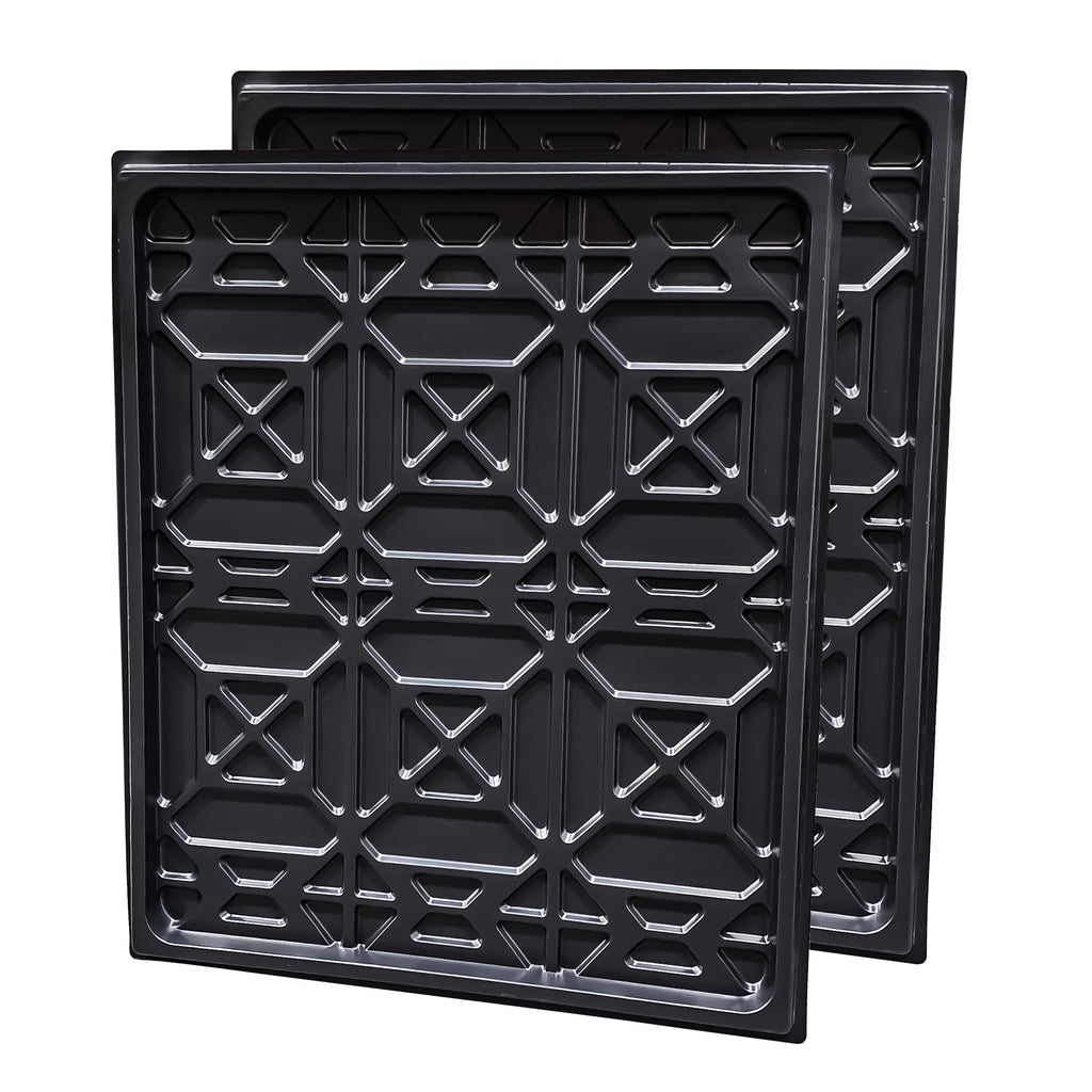 BendPak plastic drip trays for four-post lifts help protect parked vehicles below