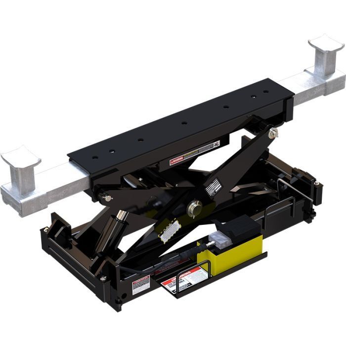 BendPak RBJ18000 rolling bridge jack with heavy-duty lifting arms for wheel service