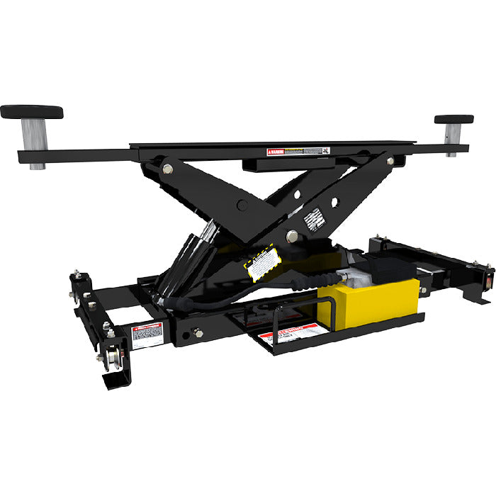 BendPak RJ6W rolling bridge jack control detail for precise service positioning