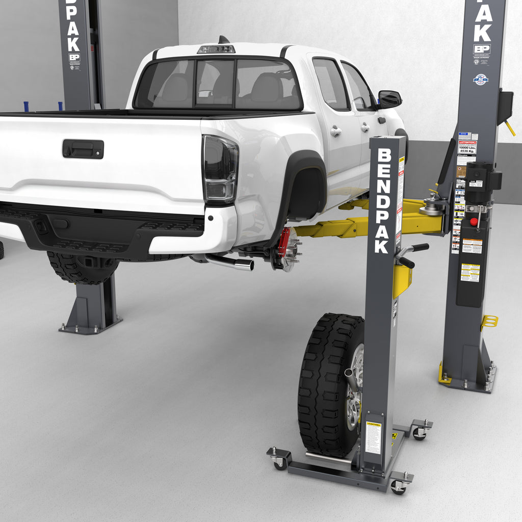 BendPak RWS-200WL wheel lift for tire shops handling heavy wheel and tire assemblies.
