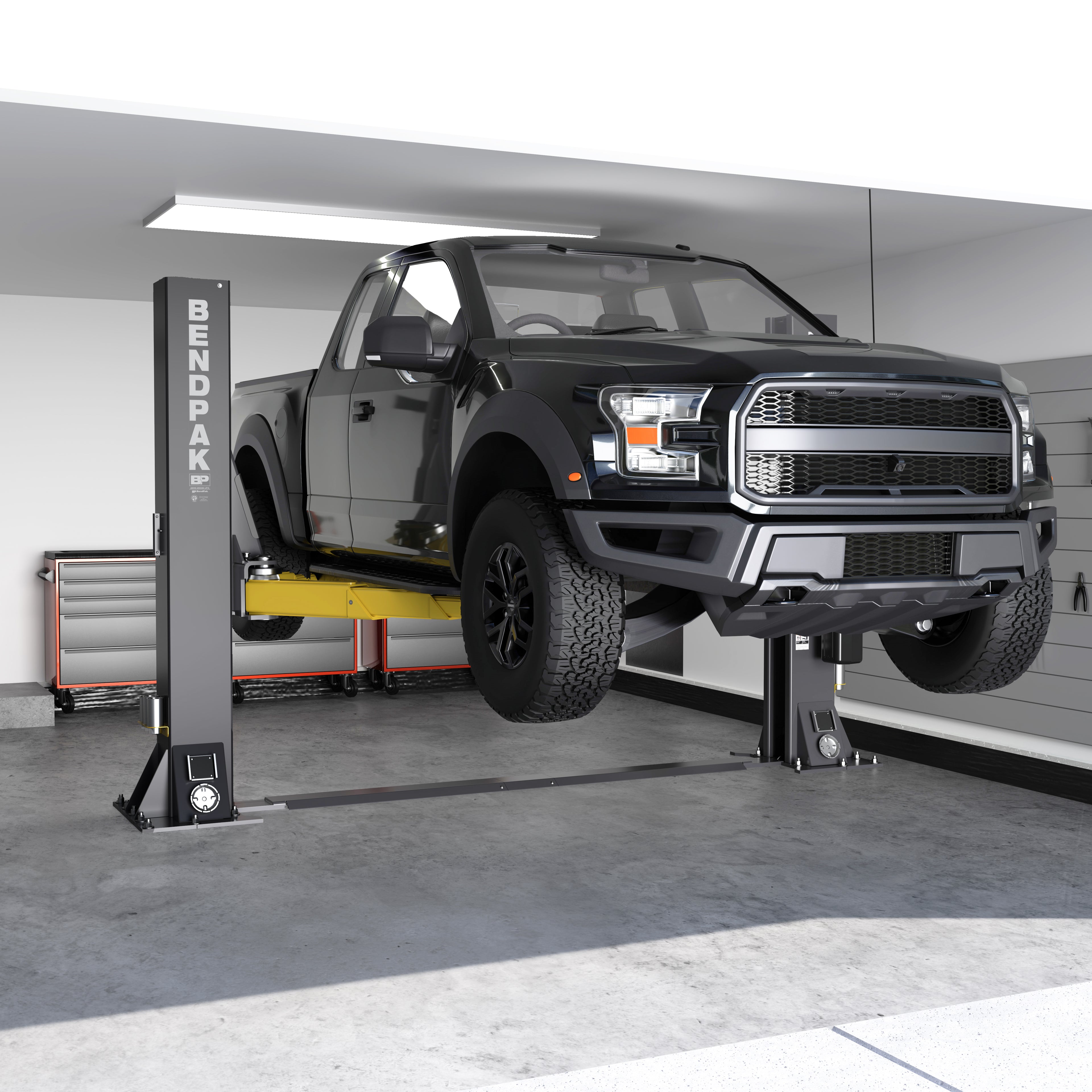 BendPak 12AP-SRT short-column open-top lift for home garages and service bays.