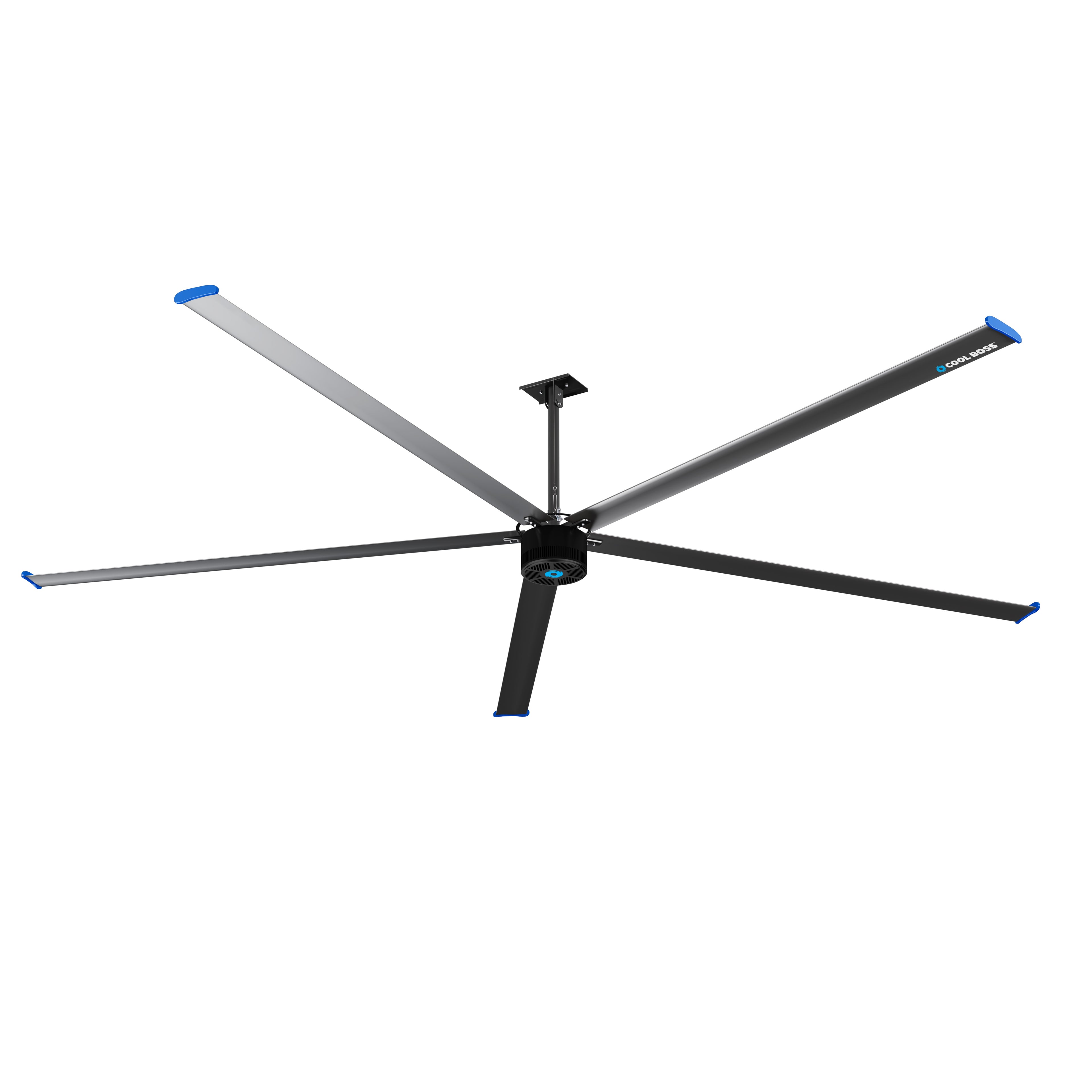 Cool Boss CB20HVLS industrial overhead fan with 20-foot diameter for large spaces