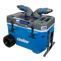 Cool Boss CL-50R Coolee portable air cooler built into a 50-quart wheeled ice chest