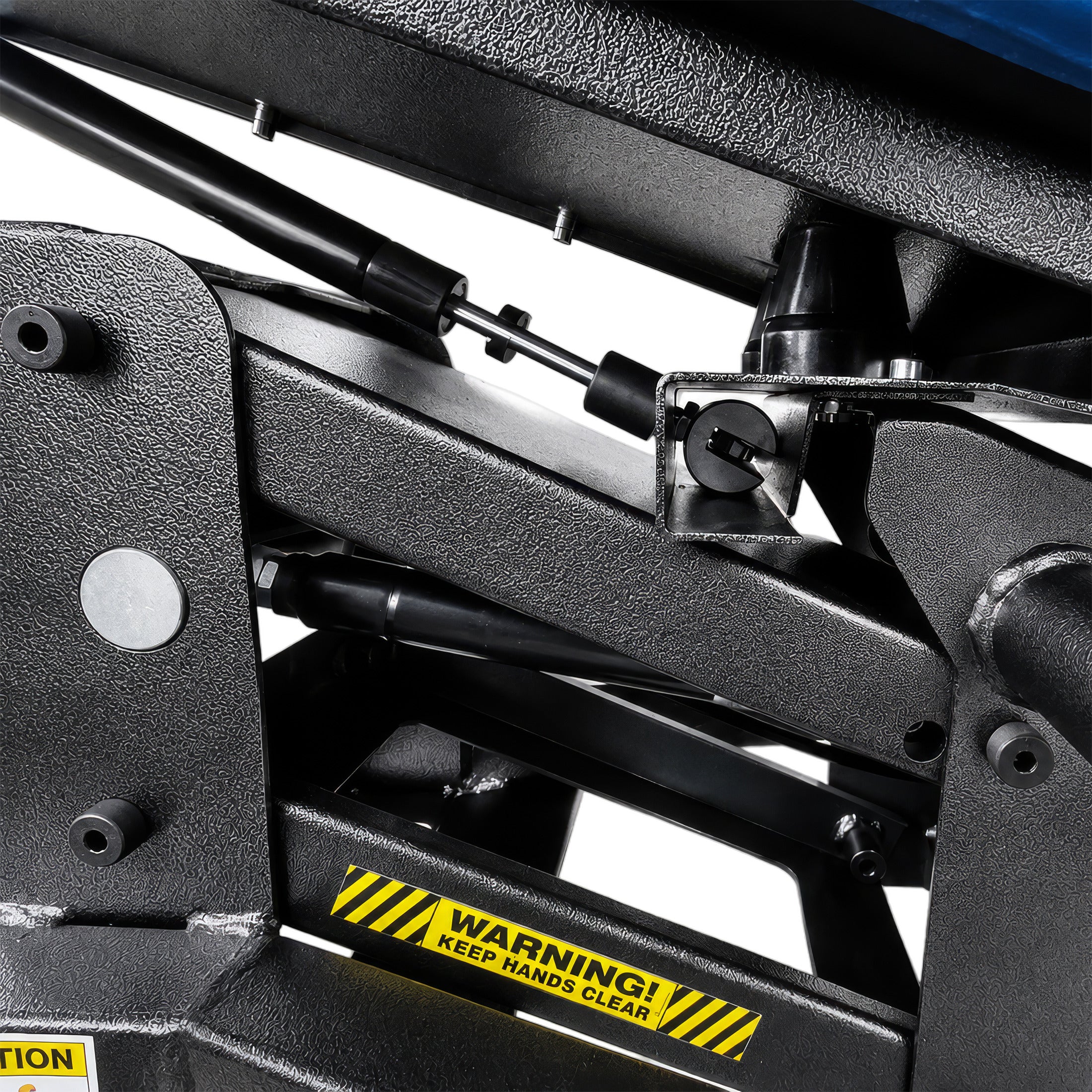 Air-spring height control allows smooth workstation adjustments on the Ergochair Ergo-JET work seat.