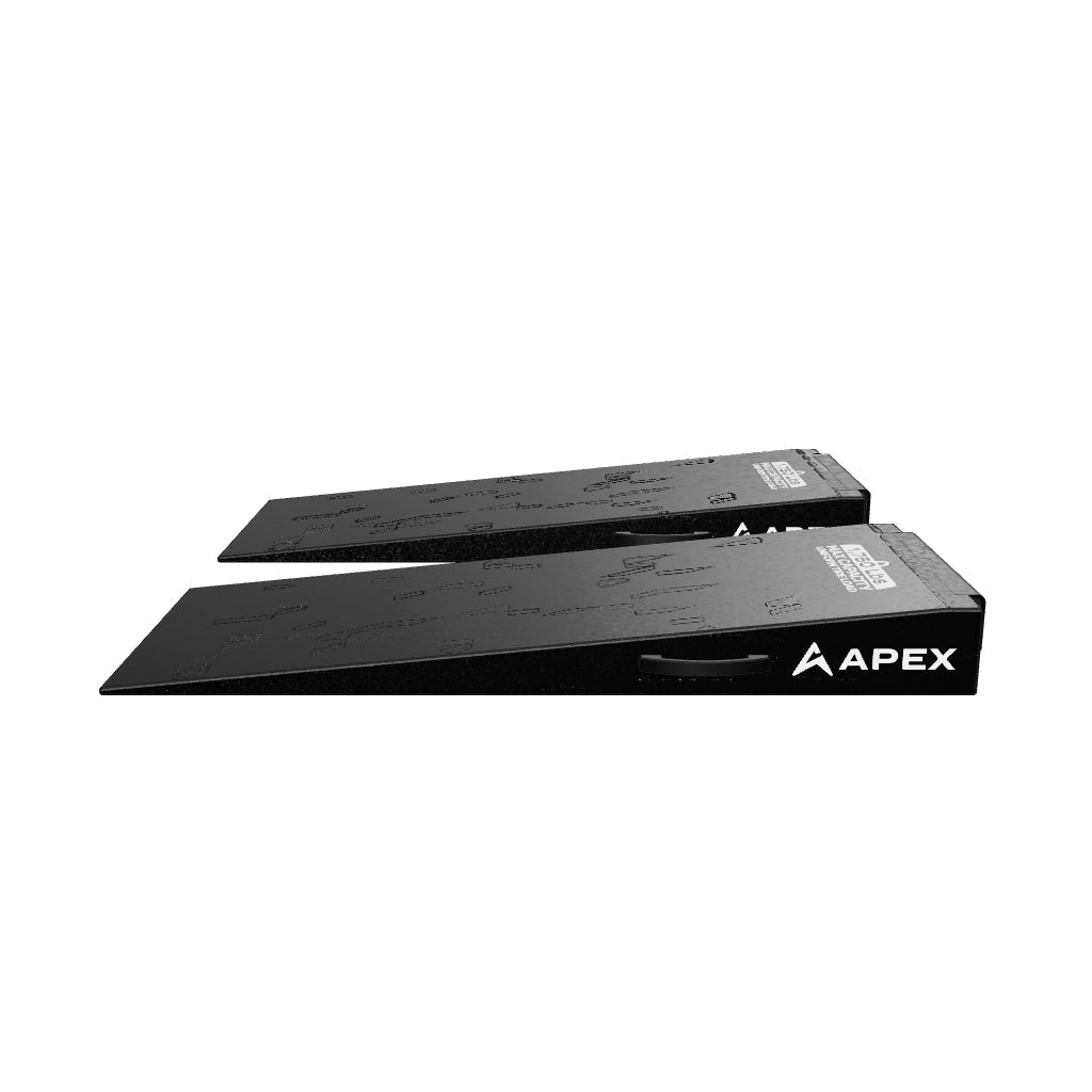 APEX 48-inch Lightweight Foam Four-Post Ramp Kit - Set of 2