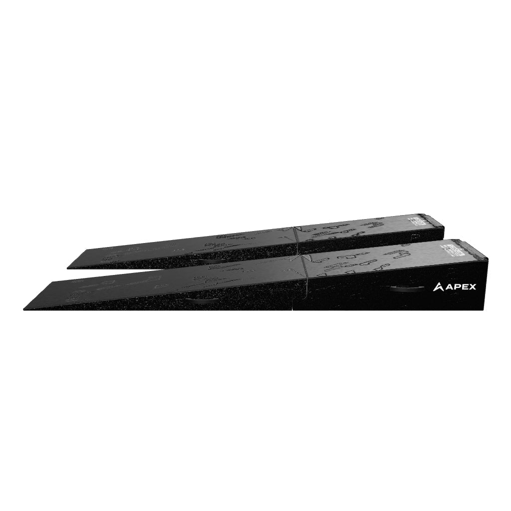 APEX 96-inch Lightweight Foam Four-Post Ramp Kit - Set of 2
