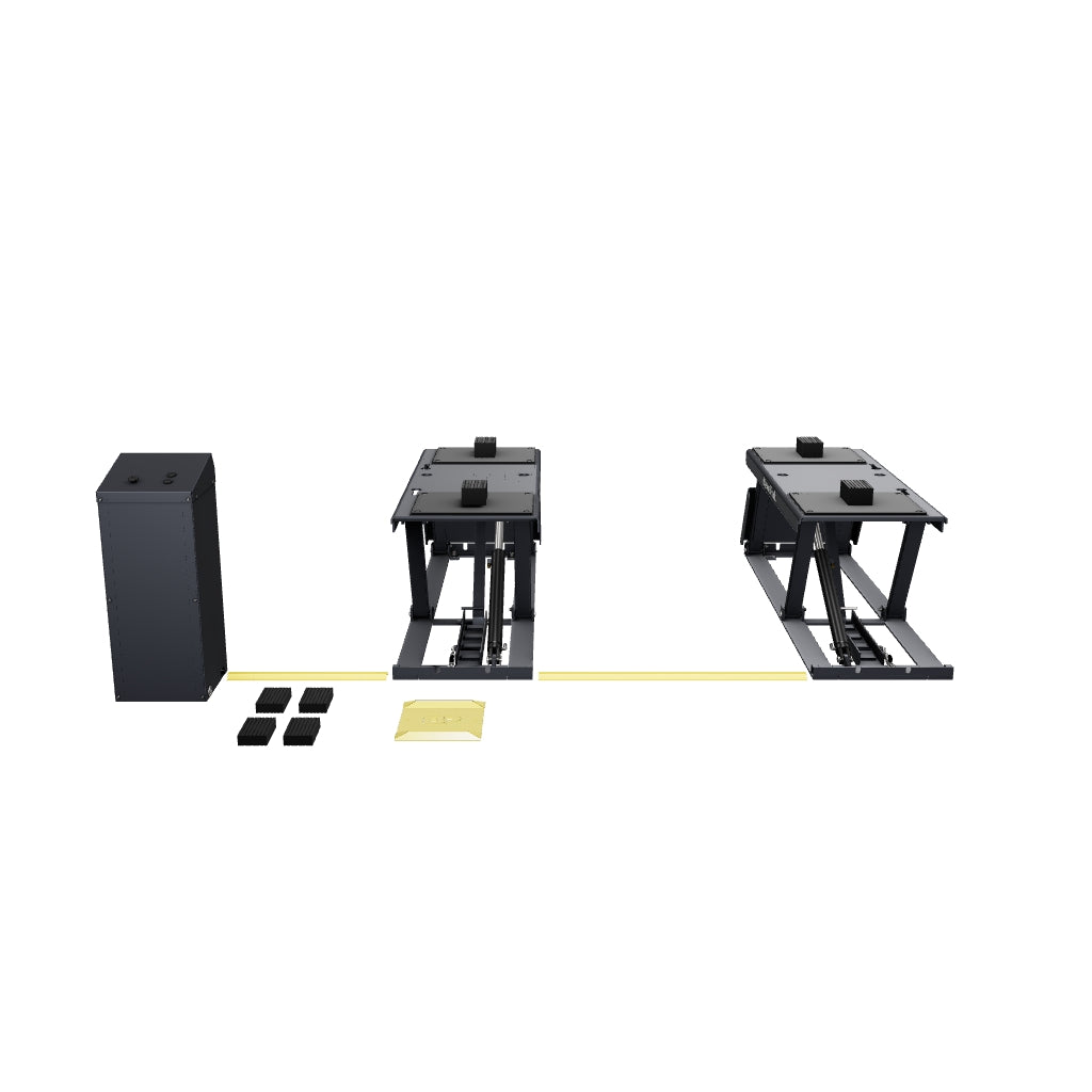 BendPak P9000LTF Flush-Mount Open-Center Pit-Style Low-Rise Lift - 9,000-lbs. Capacity