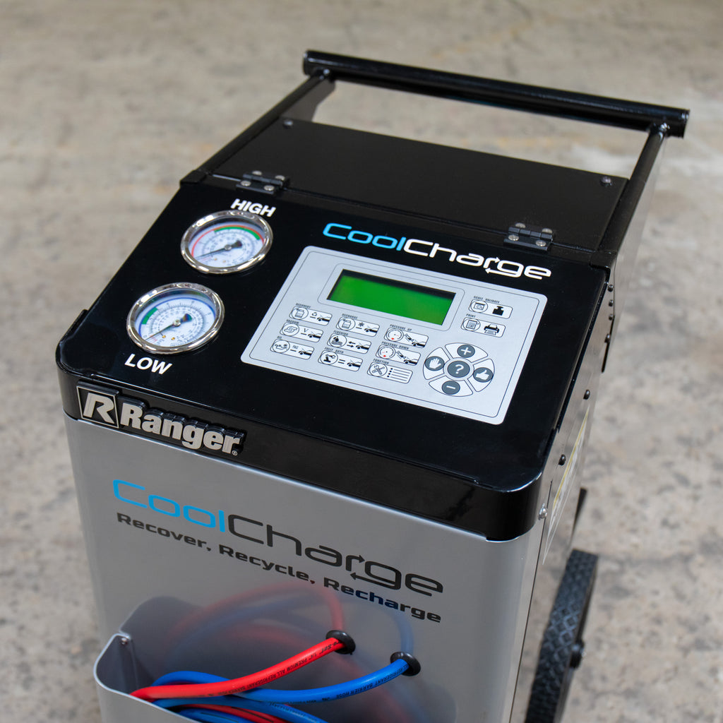 Ranger AC-134A vehicle A/C recovery machine control panel detail